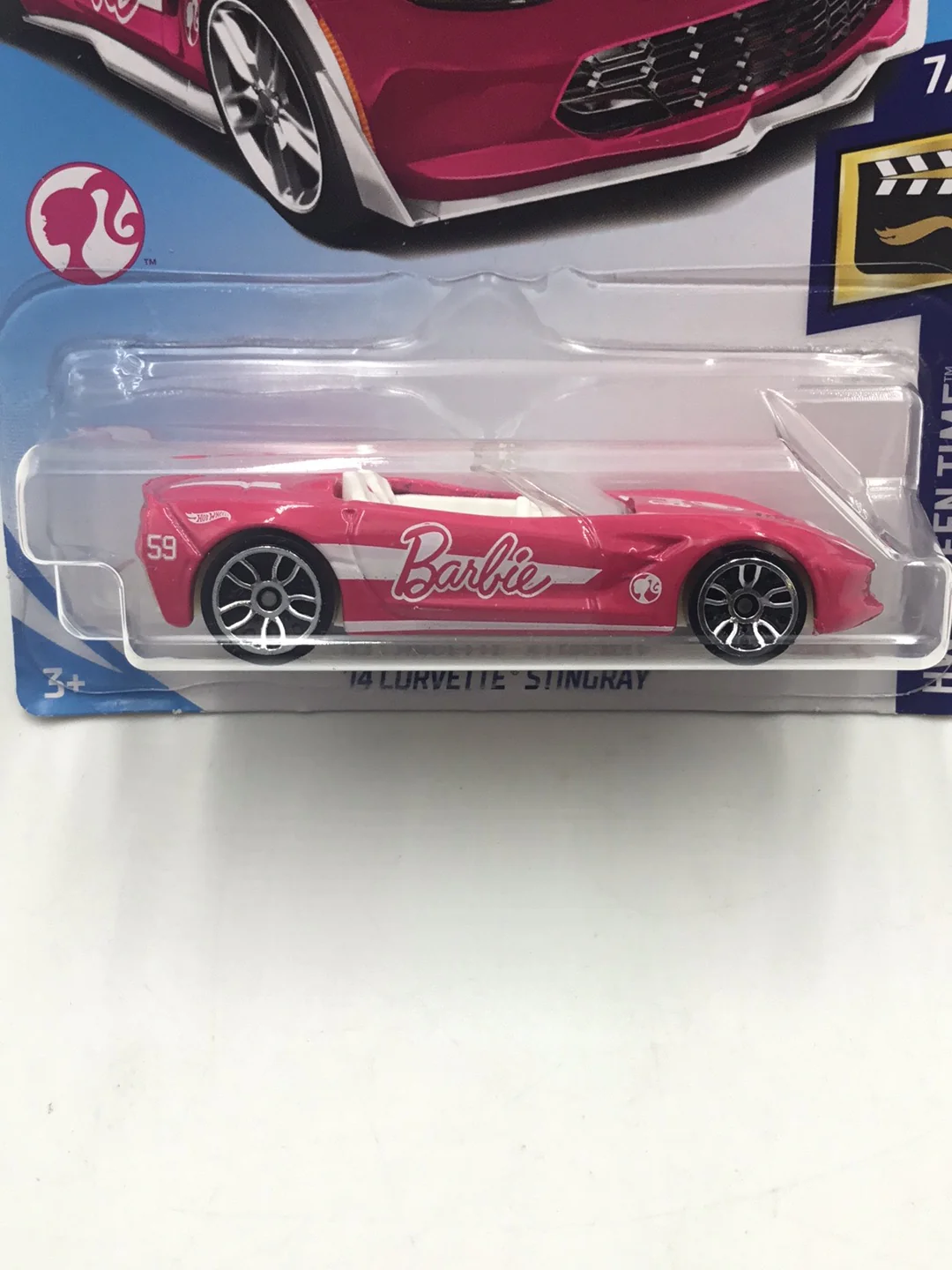 2018 Hot Wheels #273 14 Corvette Stingray Barbie CC1 - Image 2