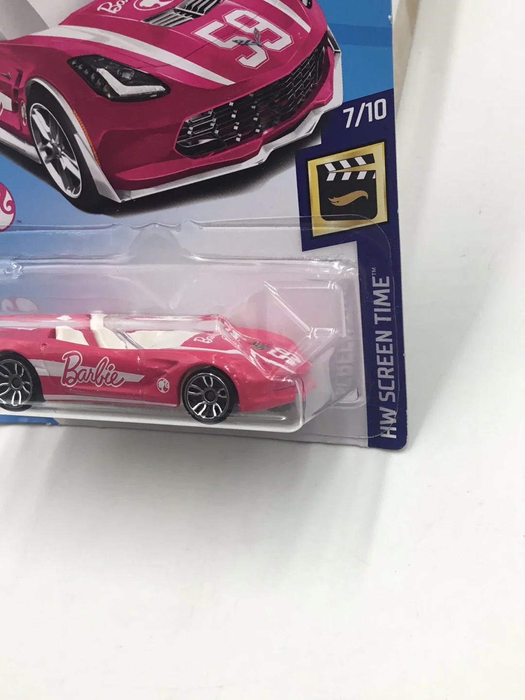2018 Hot Wheels #273 14 Corvette Stingray Barbie CC1 - Image 4