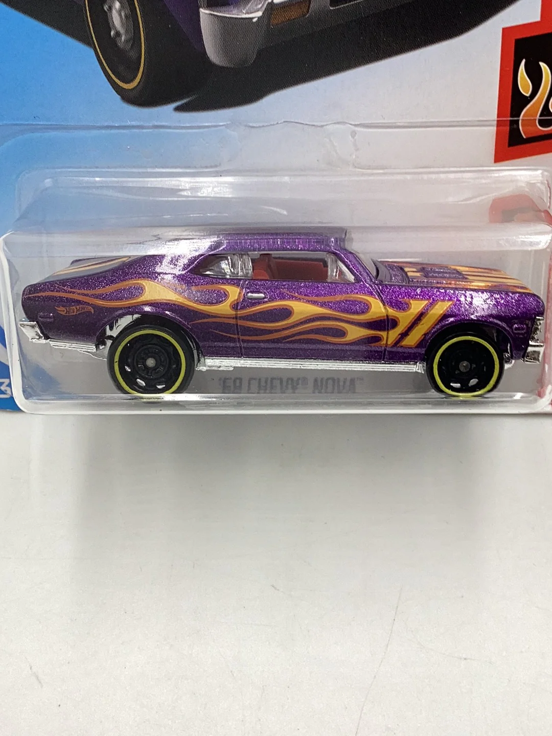 2018 Hot Wheels #32 68 Chevy Nova purple 4B - Image 3