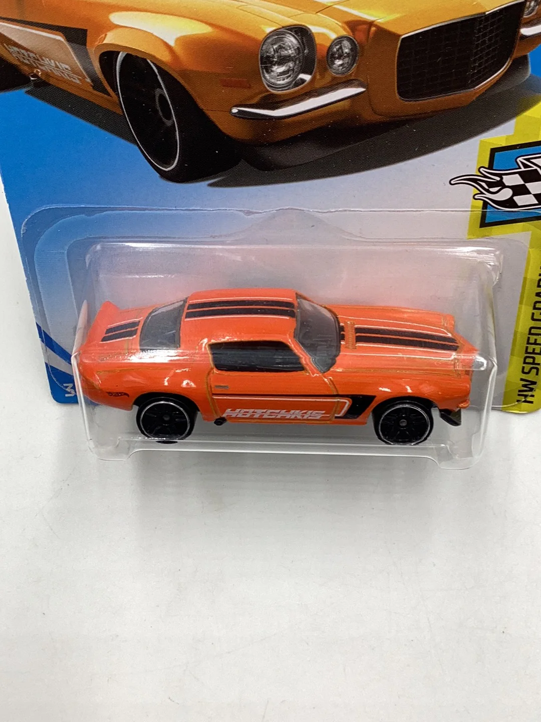 2018 Hot Wheels #346 70 Camaro Orange 17G - Image 6