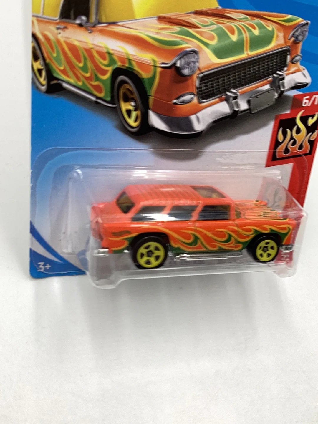2018 Hot Wheels #349 Classic 55 Nomad Orange 4A - Image 4