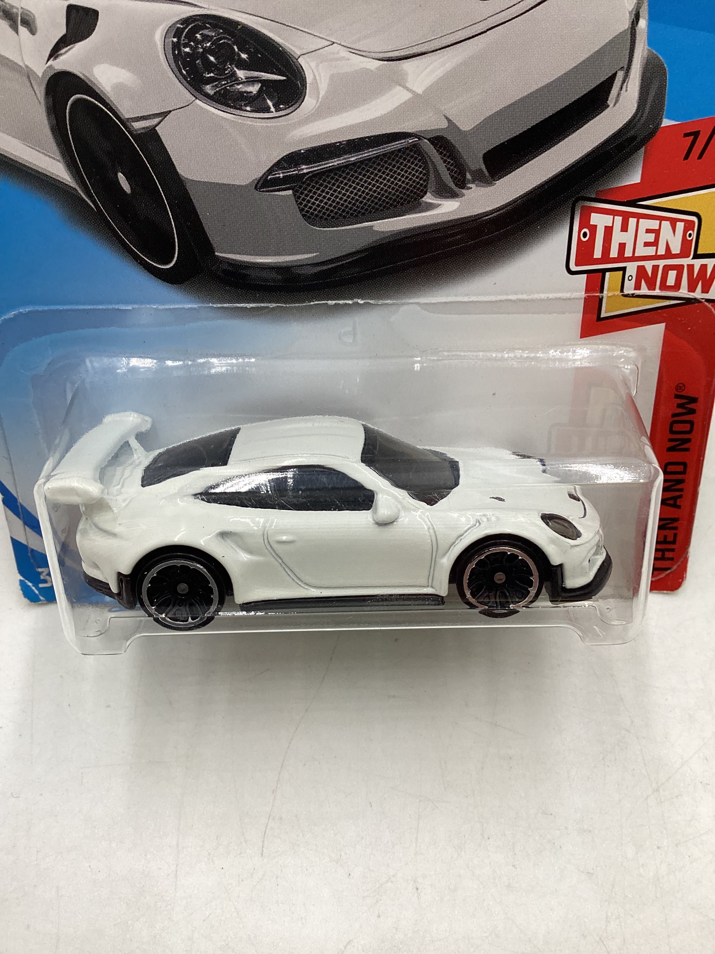 2018 Hot Wheels #47 Porsche 911 GT3 RS White *Vein* 99B - Image 2