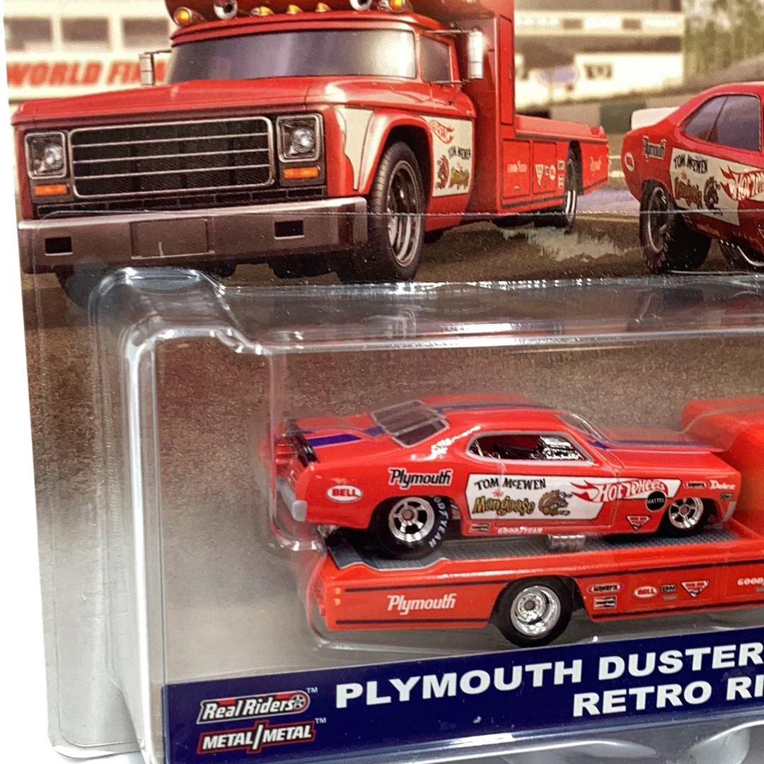 2018 HOT WHEELS CAR CULTURE TEAM Tom McEwen Mongoose Plymouth Funny Car and Retro Rig #5 245B - Image 3