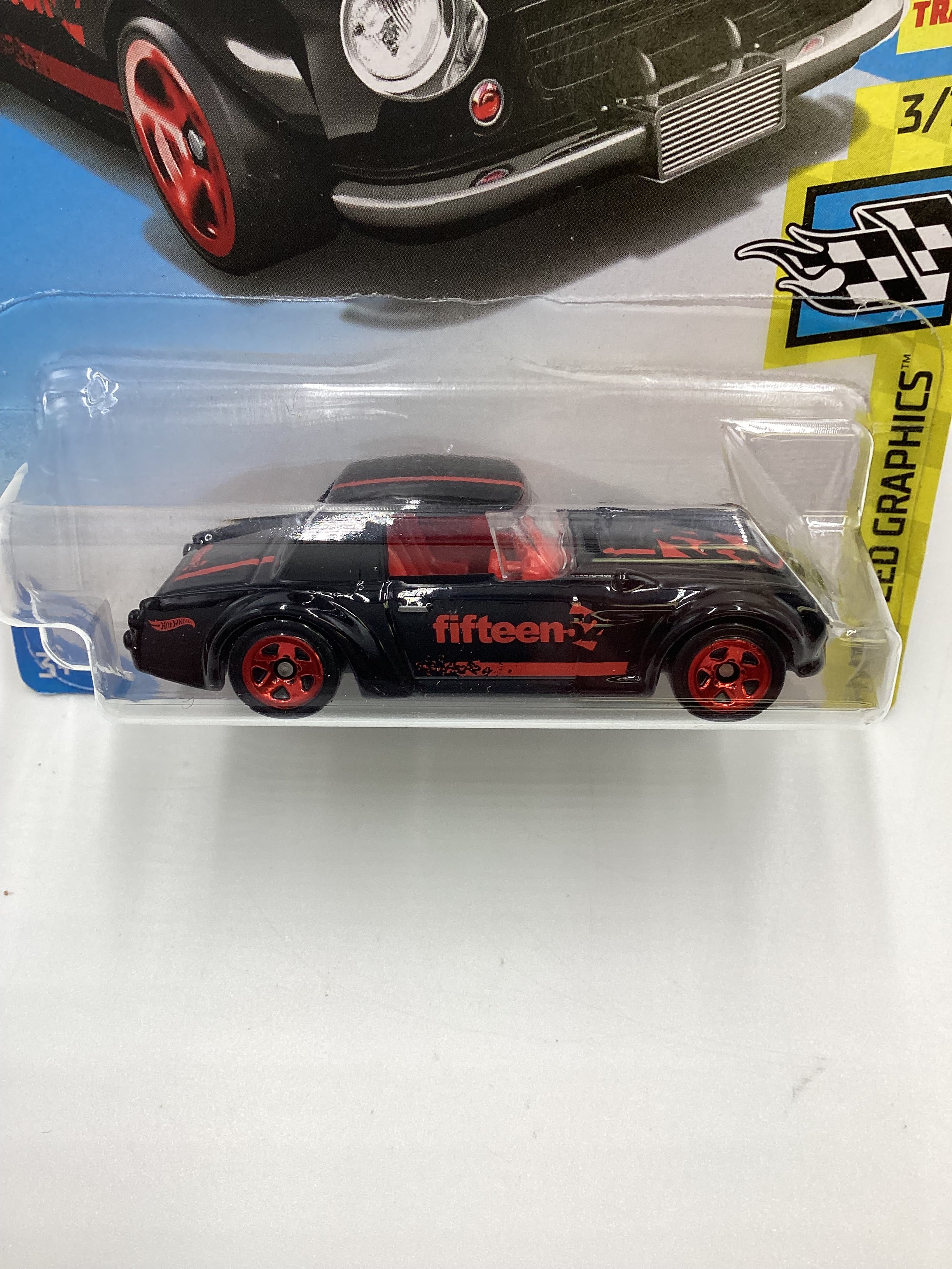 2018 Hot Wheels #344 Fairlady 2000 Black 77F - Image 3