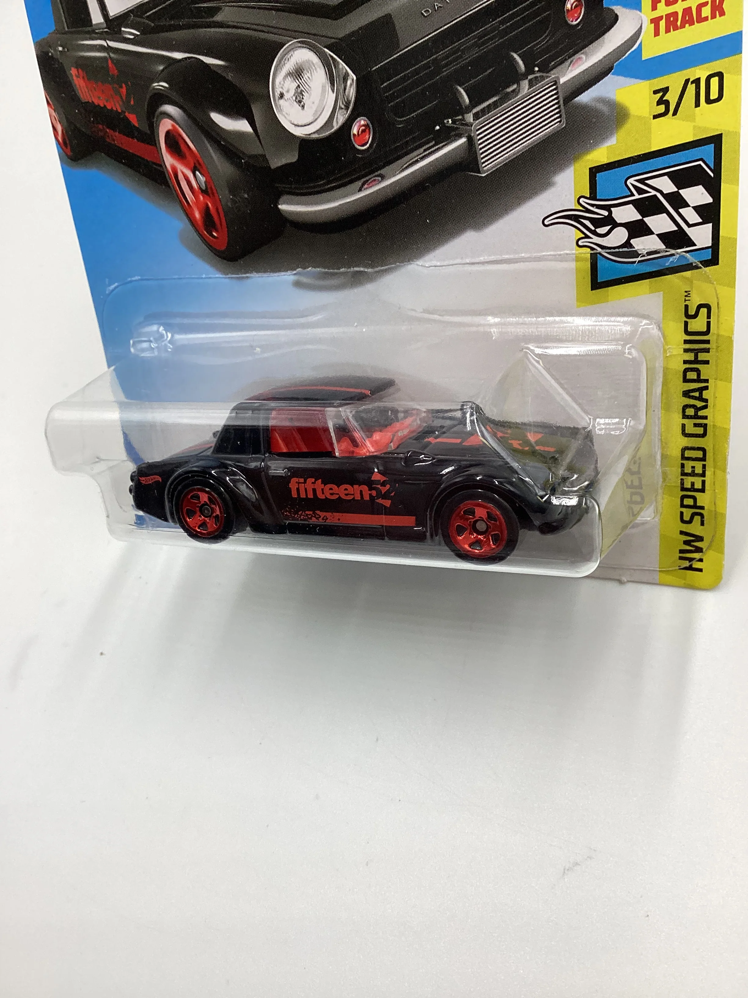 2018 Hot Wheels #344 Fairlady 2000 Black 77F - Image 4