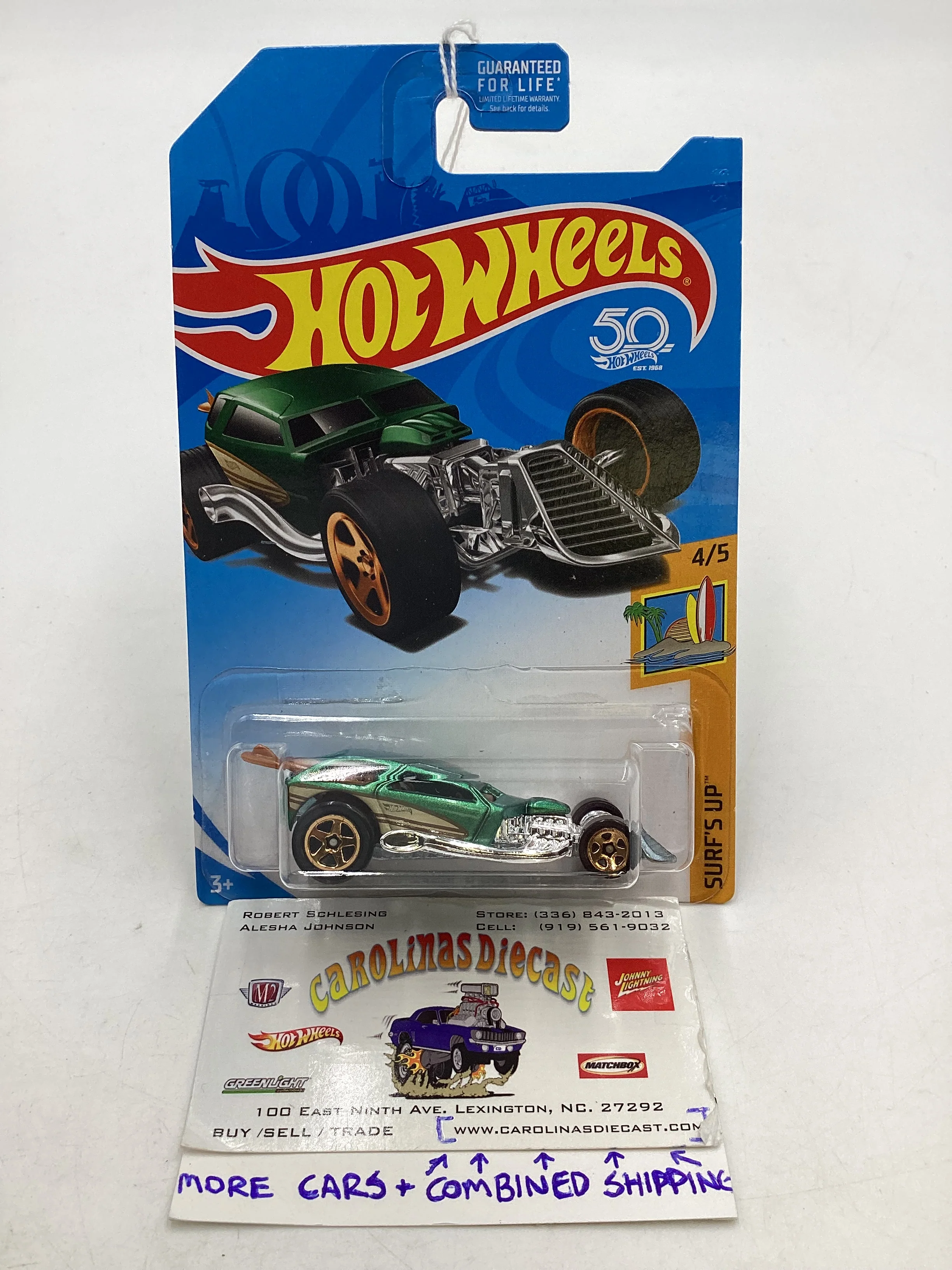 2018 Hot Wheels Kmart Exclusive Surf Crate Green 240D
