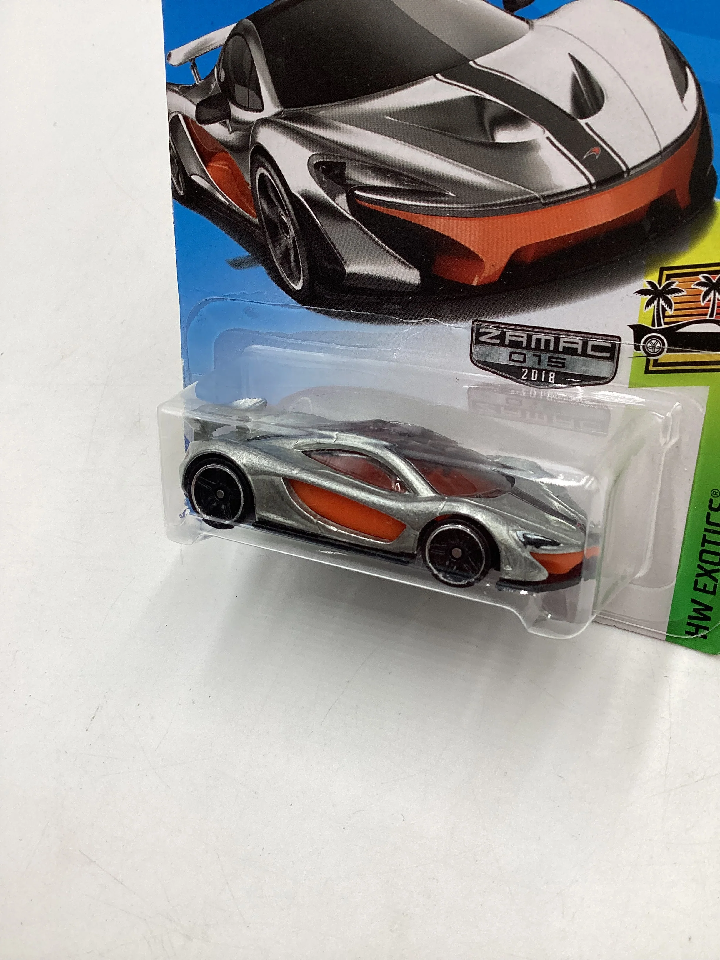 2018 Hot wheels McLaren P1 Zamac #15 146E - Image 4