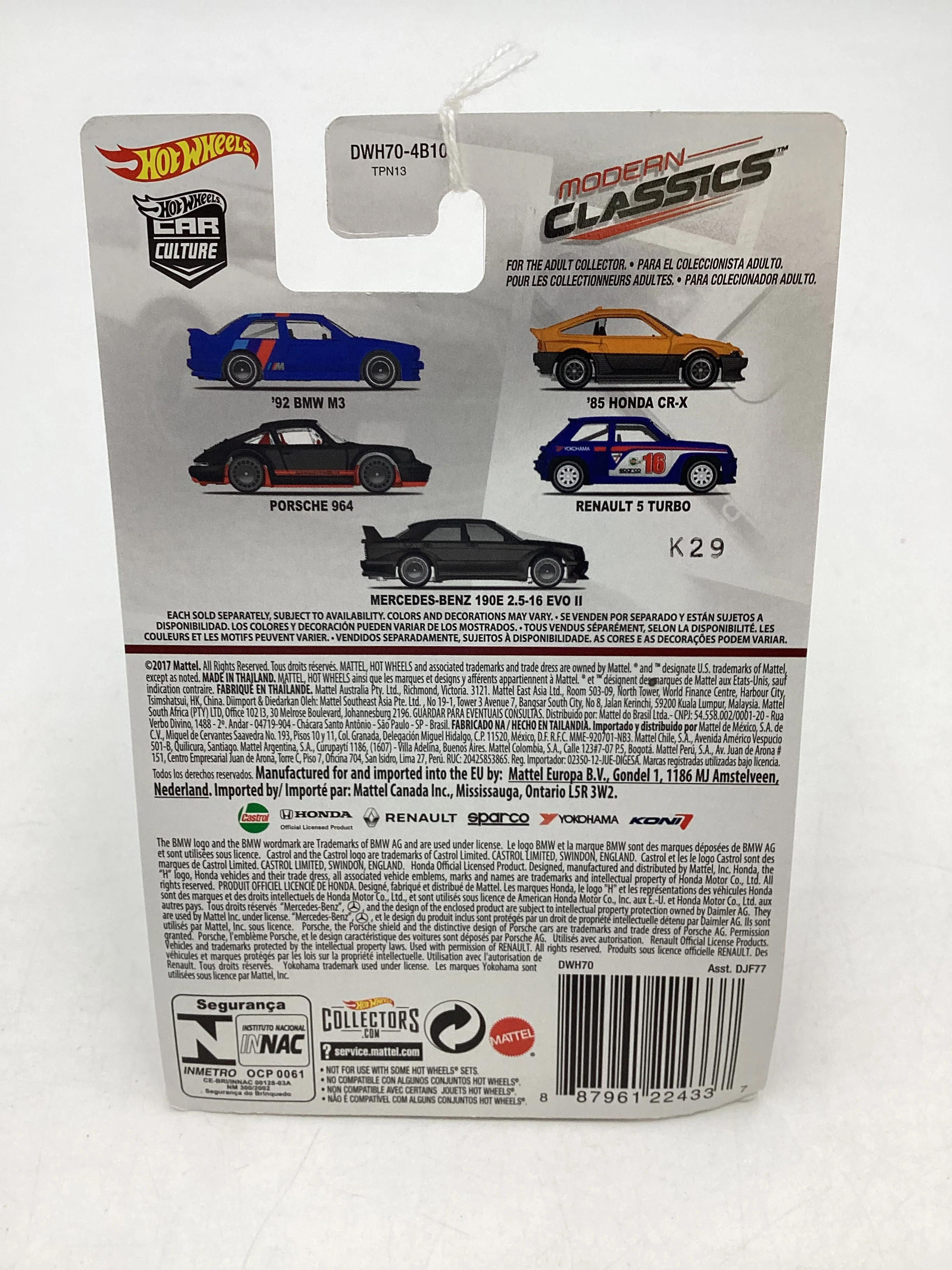 2018 Hot wheels Modern classics #1 92 BMW M3 244K - Image 7