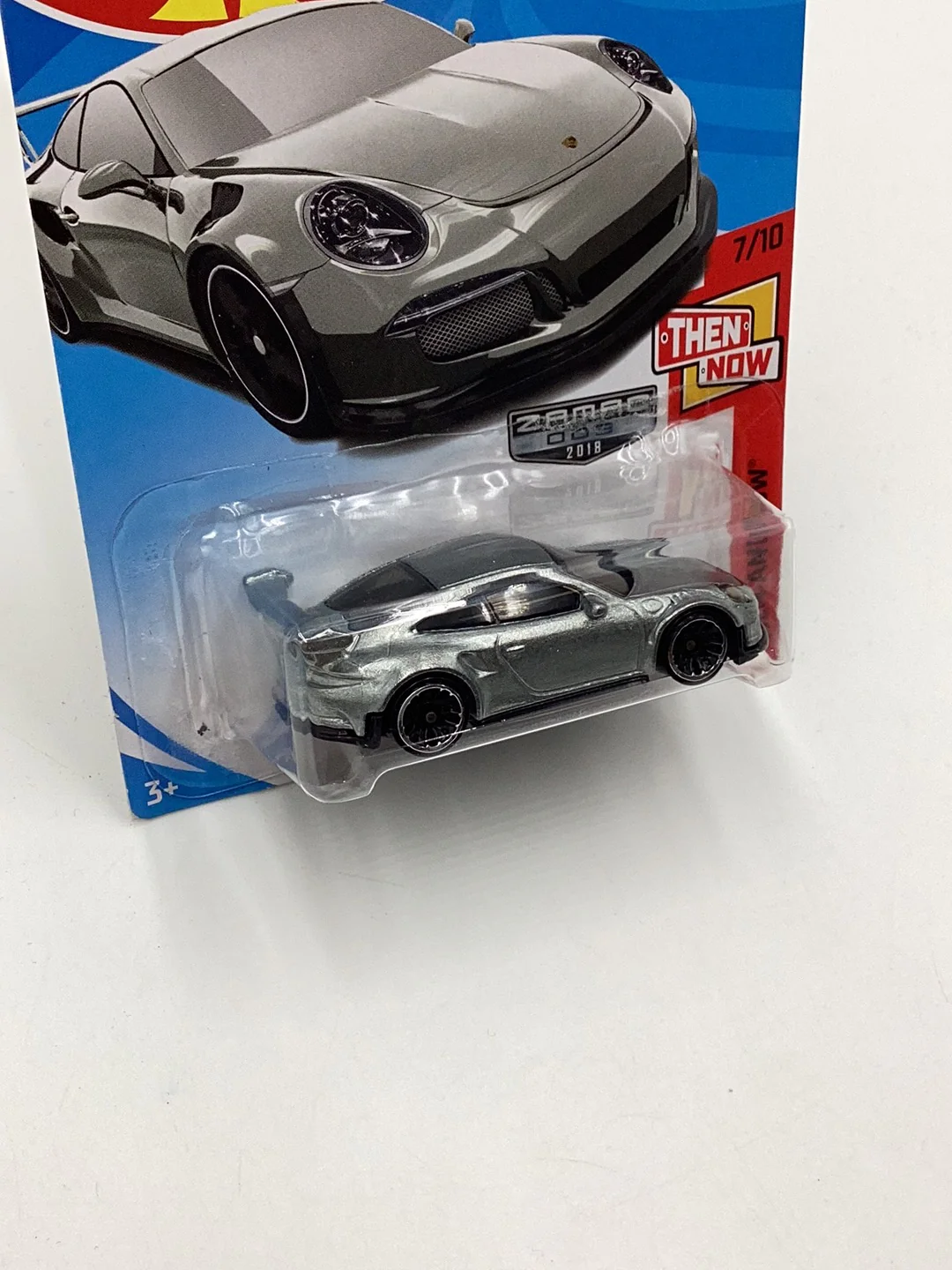 2018 Hot Wheels Porsche 911 GT3 RS Walmart Exclusive Zamac #3 - Image 4