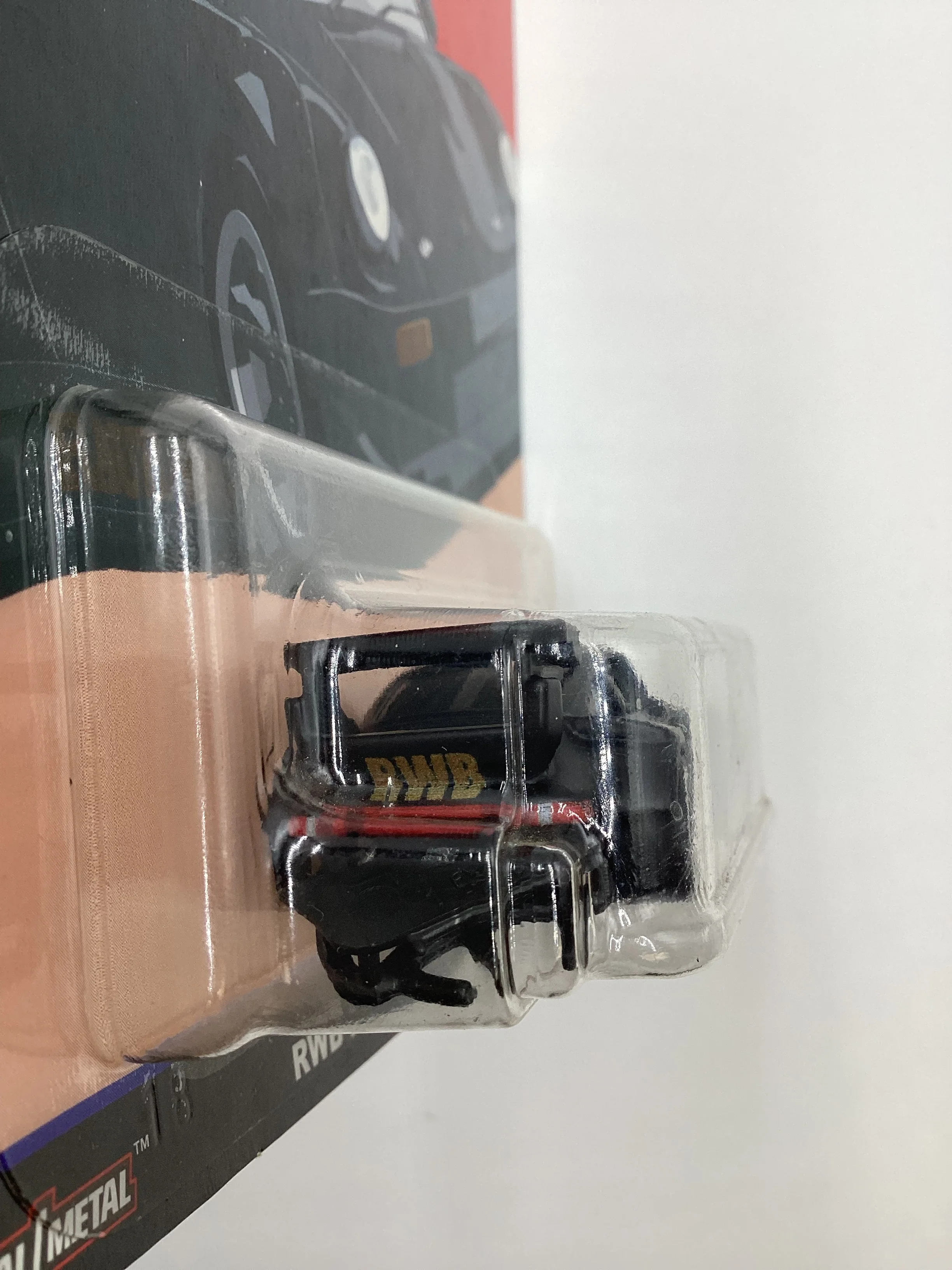 2018 Hot Wheels Premium Silhouettes #4 RWB Porsche 930 Matte Black *Exhaust Error* with protector - Image 8