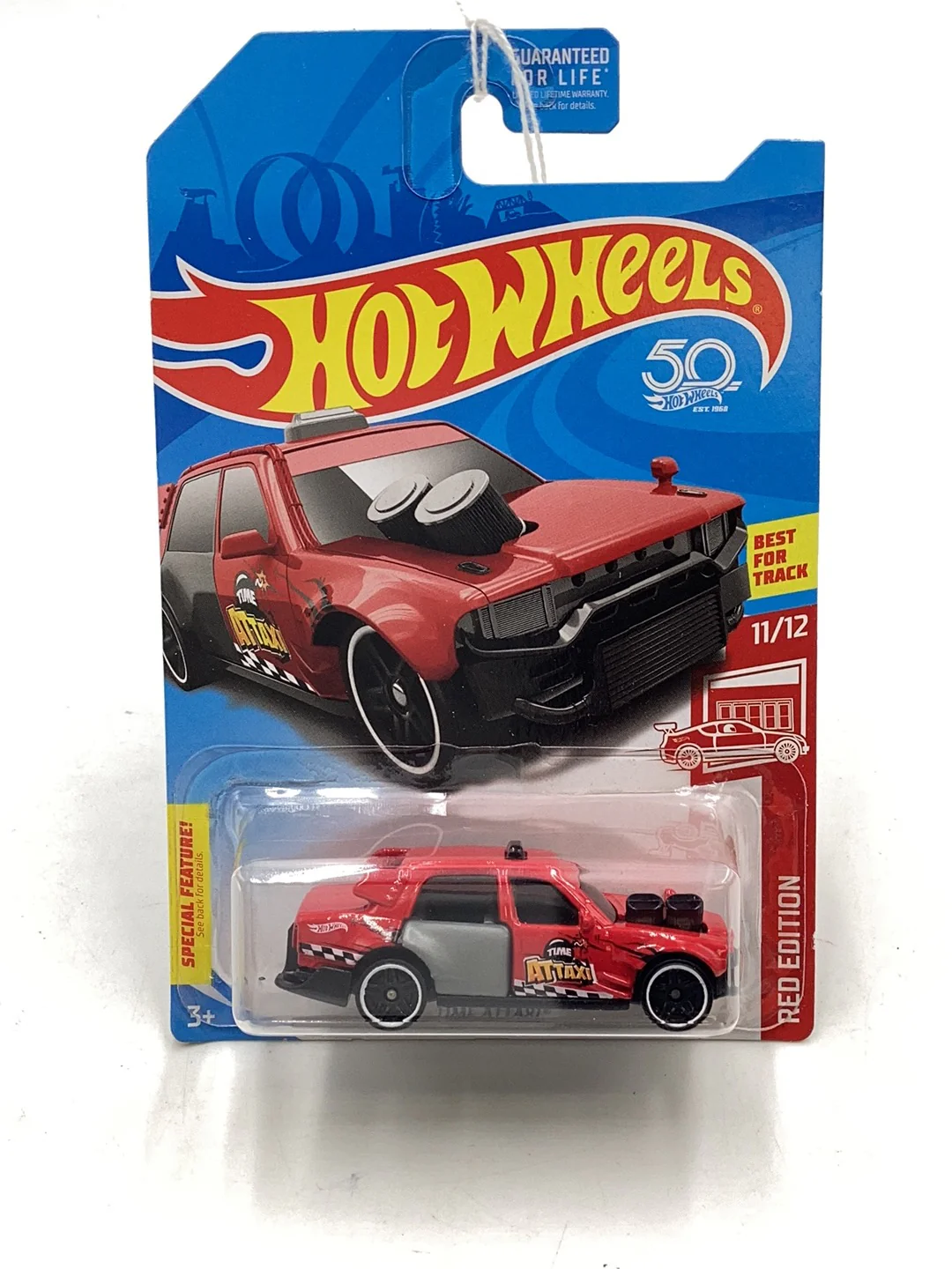 2018 Hot wheels Red edition Time Attaxi 151H - Image 2