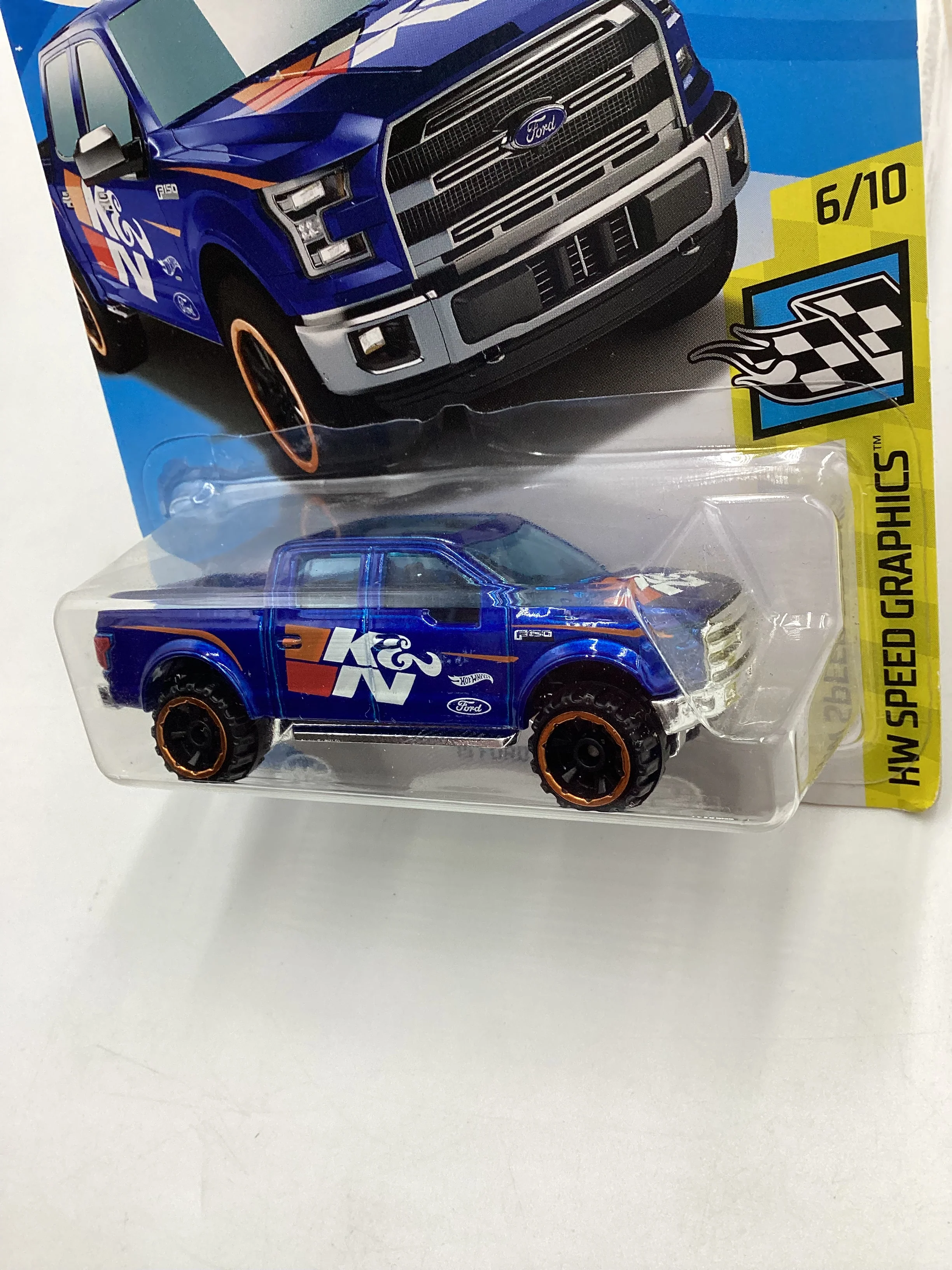 2018 Hot Wheels #18  Speed Graphics 15 Ford F-150 Blue 31A - Image 3