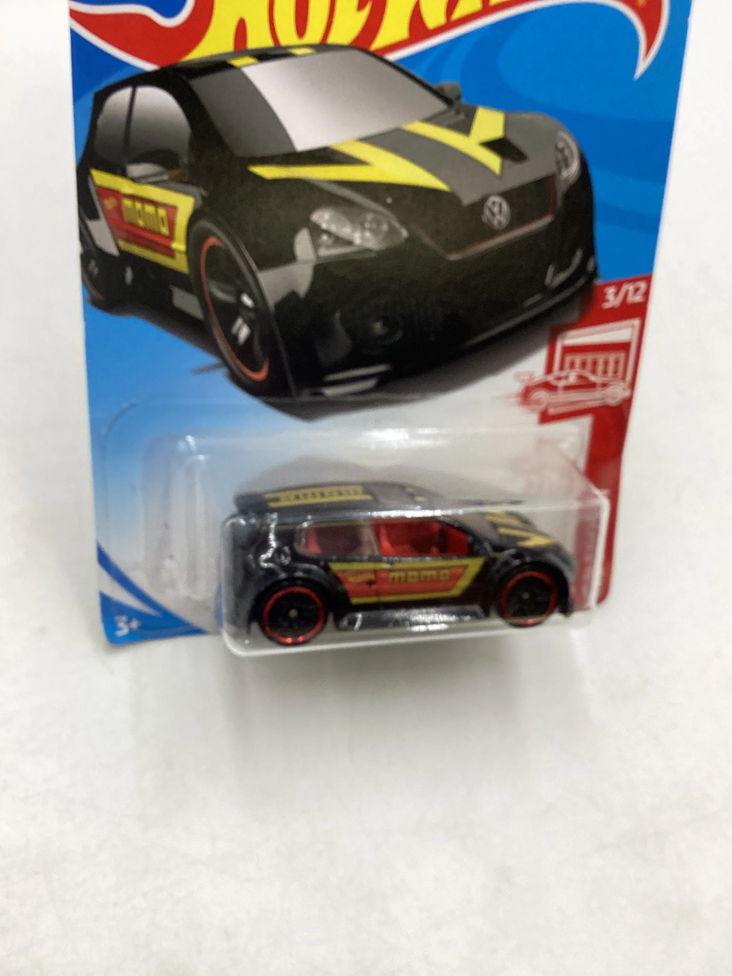 2019 Hot Wheels #19 Red Edition Volkswagen Golf GTI 143B - Image 4