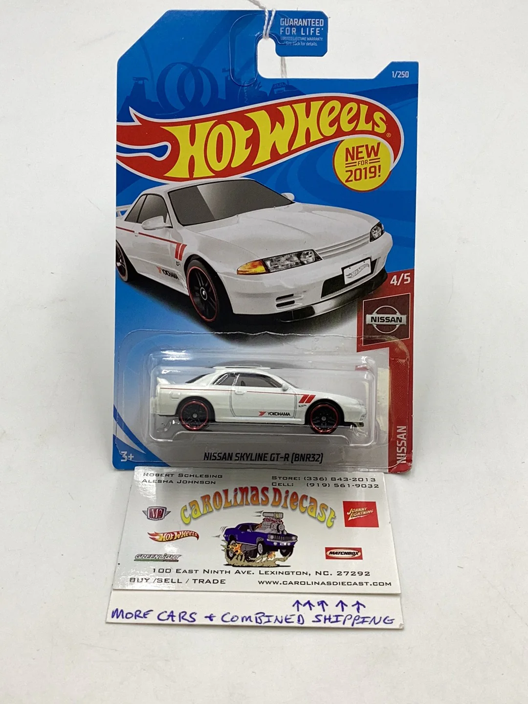 2019 Hot Wheels #1 Nissan Skyline GT-R (BNR32)78A