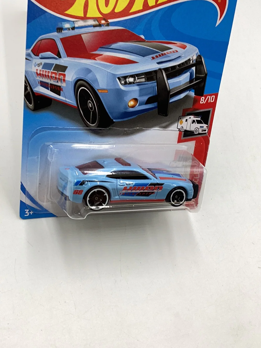 2019 Hot Wheels #99 10 Camaro SS blue 5H - Image 4