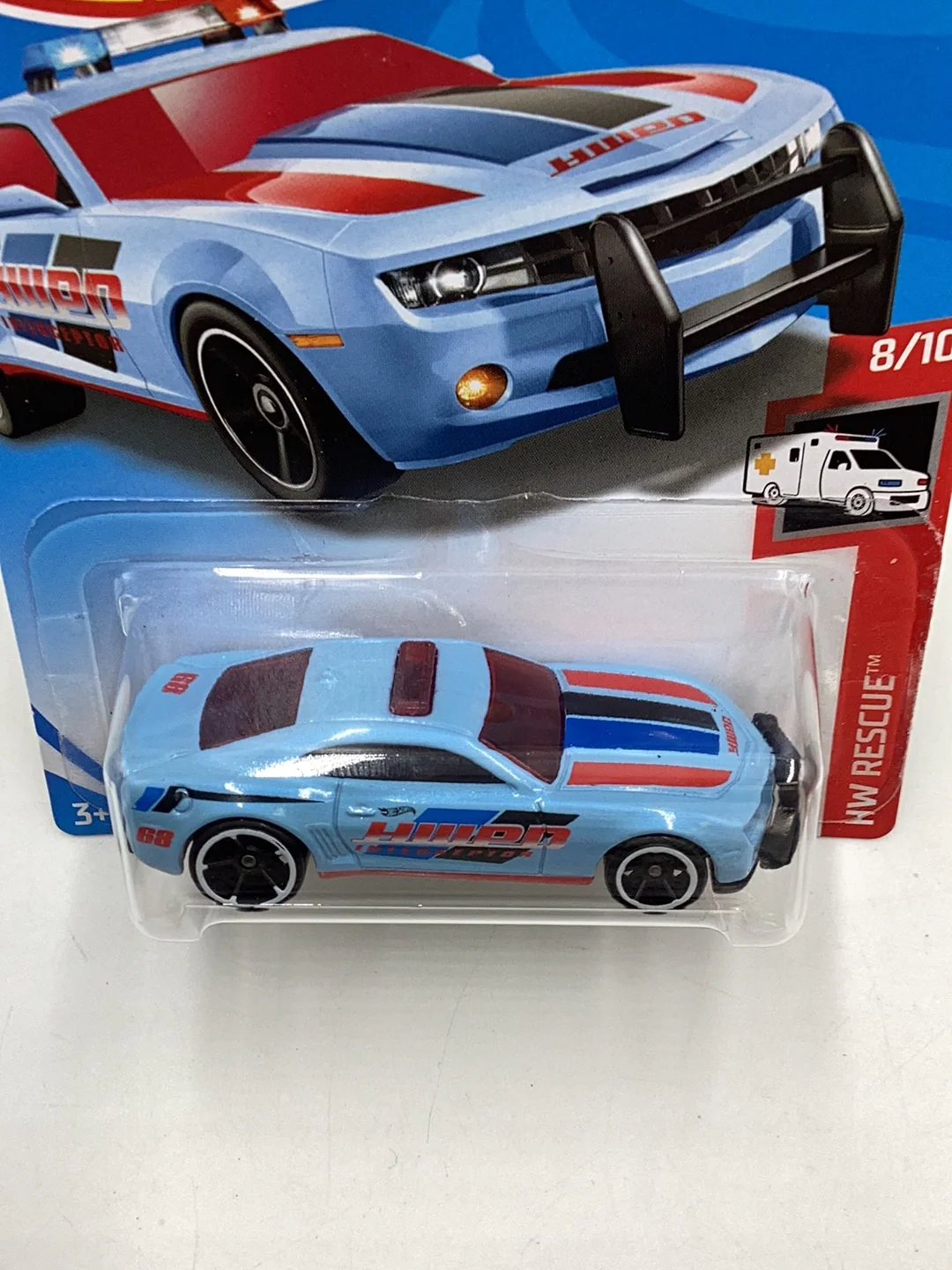 2019 Hot Wheels #99 10 Camaro SS blue 5H - Image 6