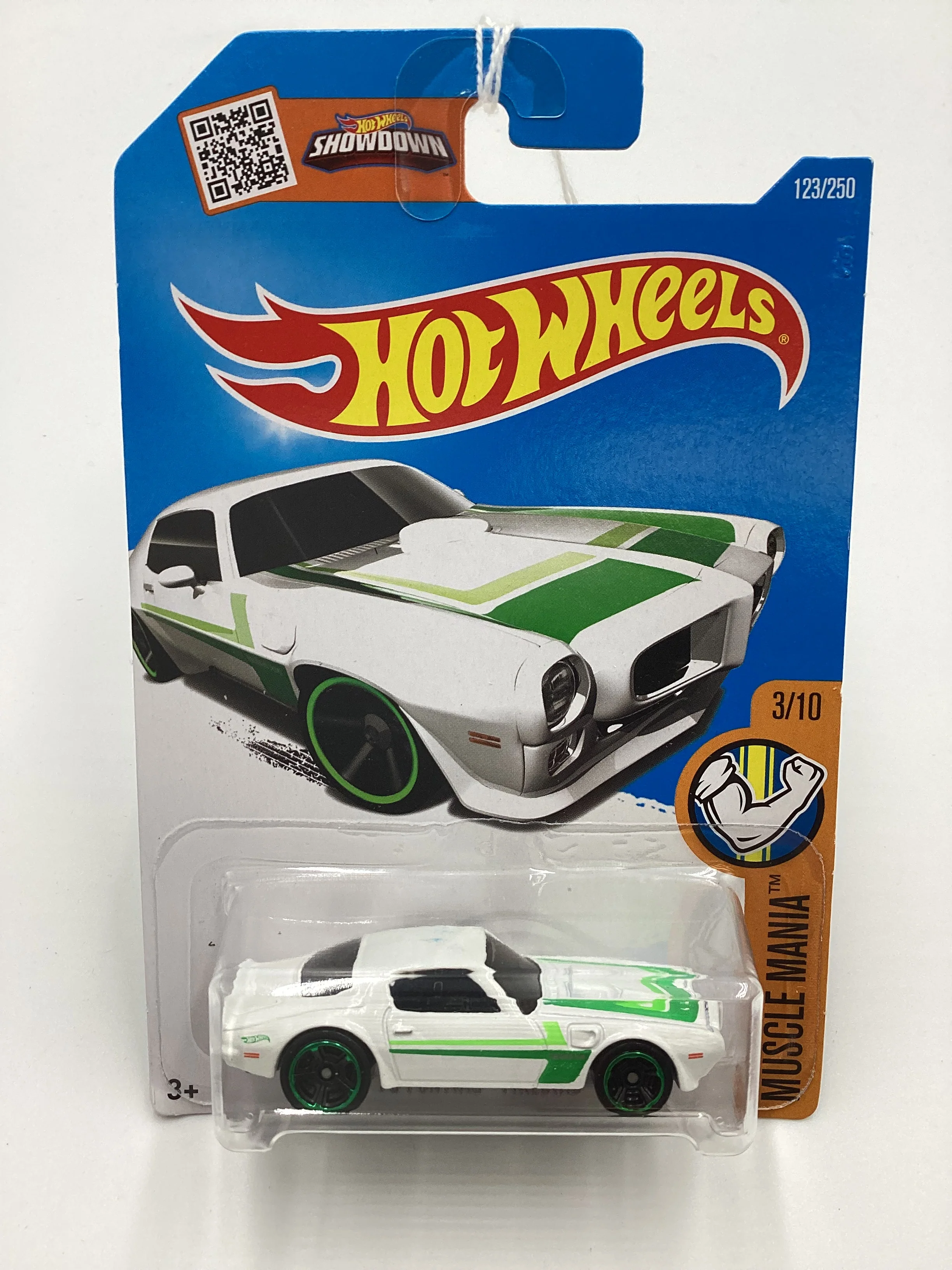 2019 Hot Wheels #123 73 Pontiac Firebird White Intl. Card 47G - Image 2