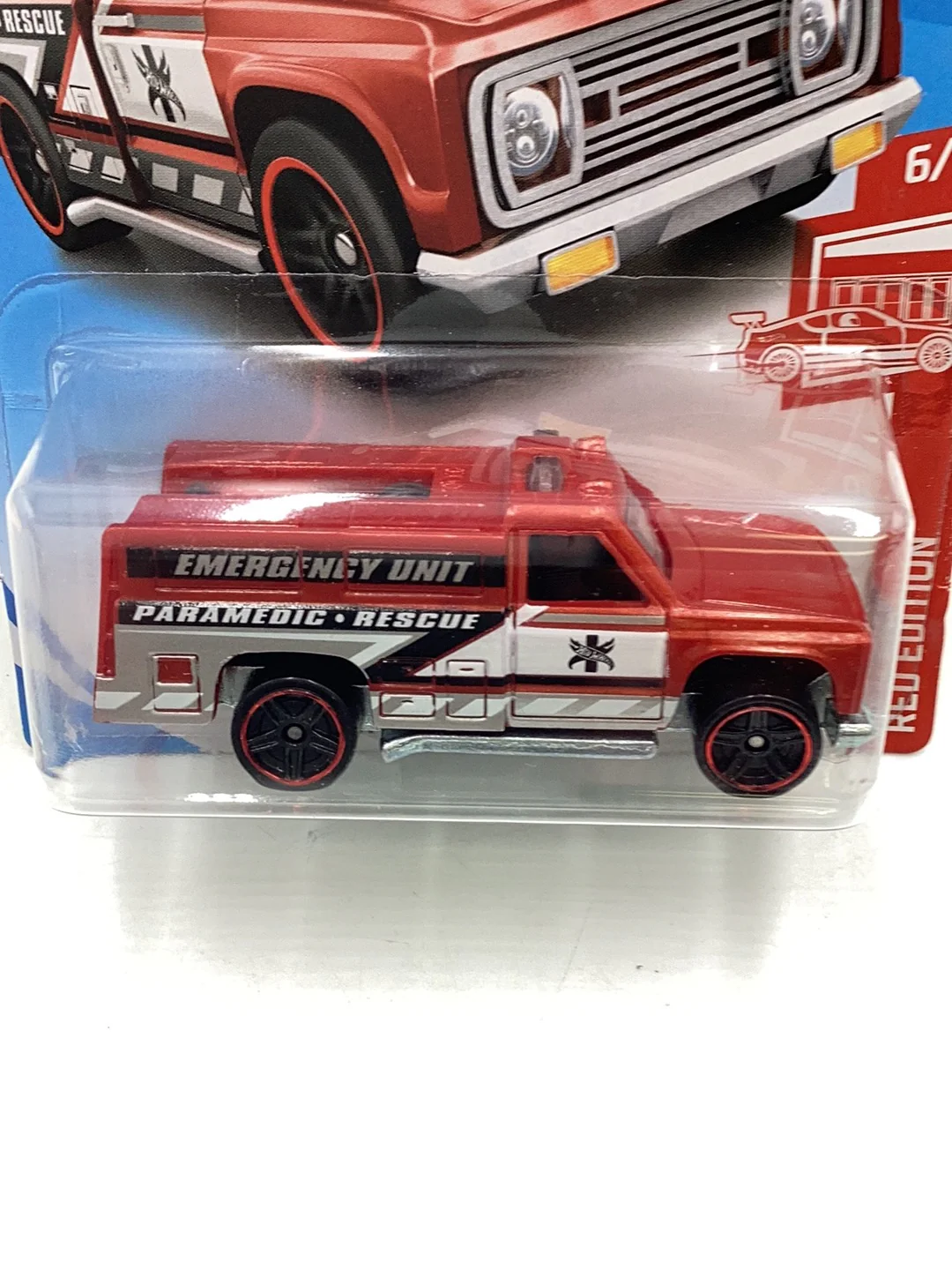 2019 Hot wheels #123 HW Rapid Responder Red Edition target exclusive 150A - Image 3