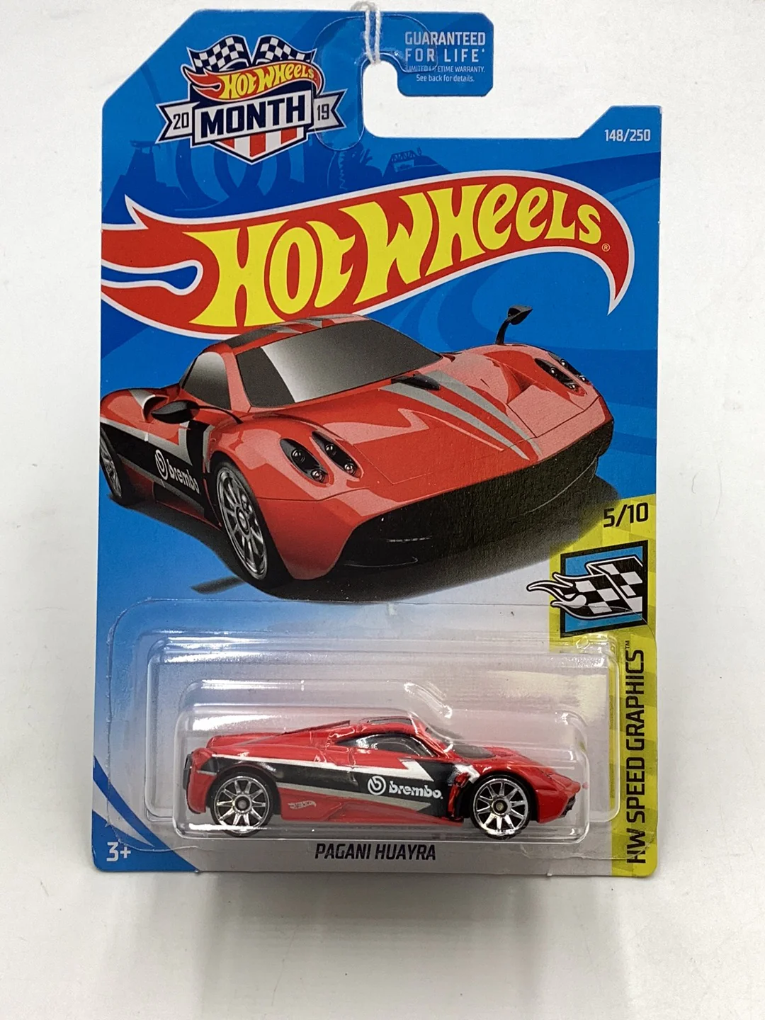 2019 Hot wheels #148 Pagani Huayra red #103B - Image 2