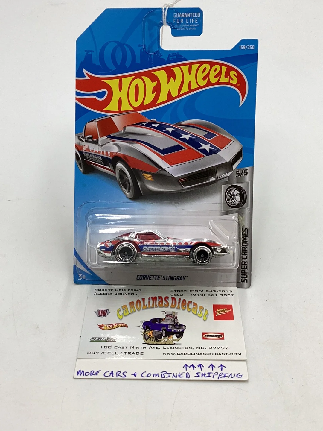 2019 Hot Wheels #159 corvette stingray Treasure Hunt 275D
