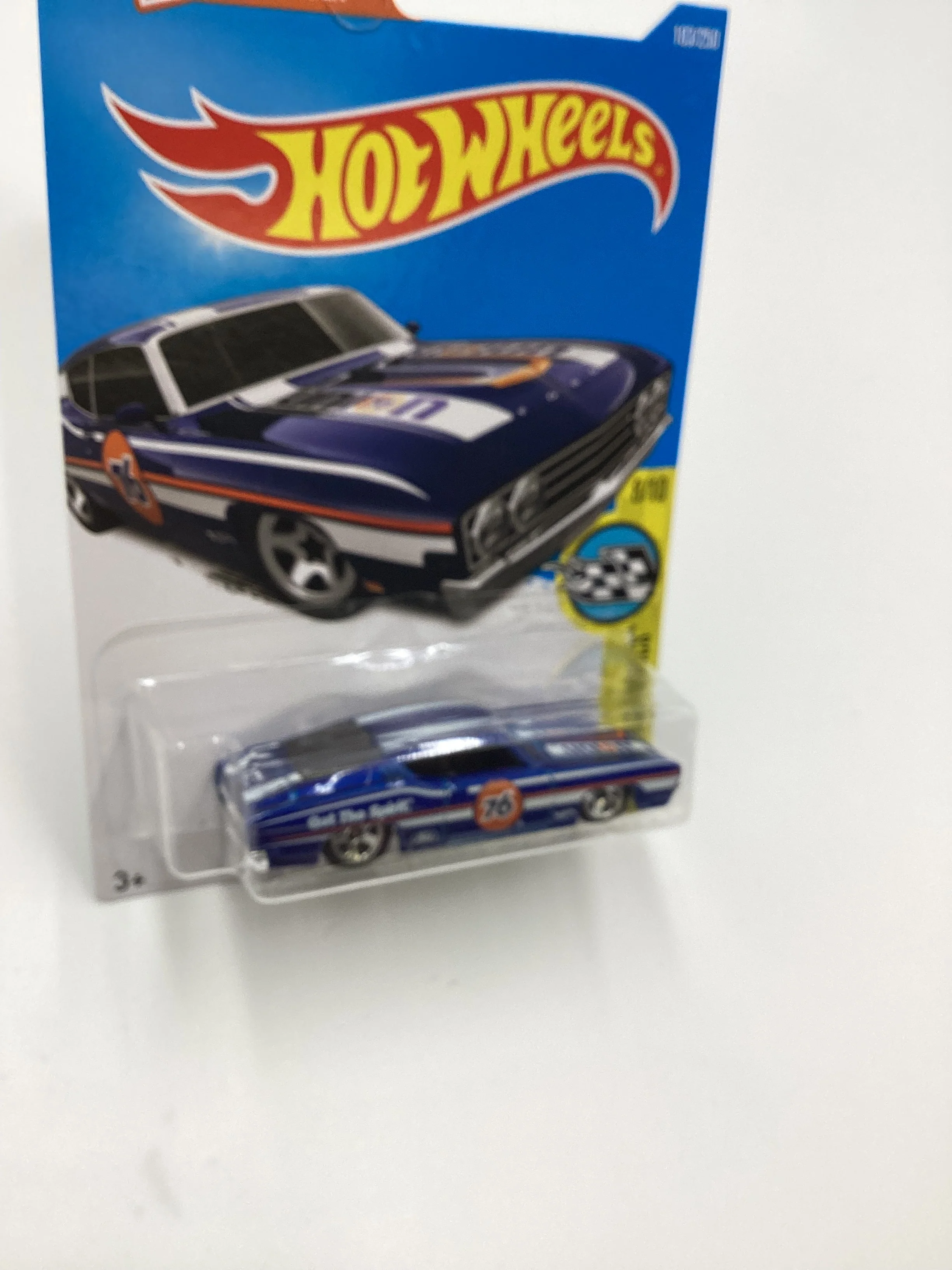 2016 Hot Wheels #183 69 Ford Torino Talladega Blue 76 29E - Image 5