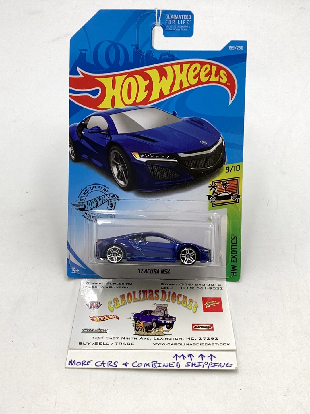 2019 Hot Wheels #199 ‘17 Acura NSX see description 107B