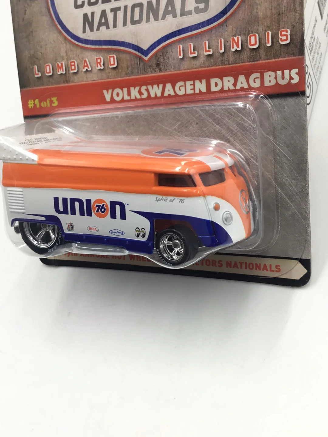 2019 hot wheels 19th annual collectors nationals Volkswagen Drag Bus Convention series 3297/5000 with Protector - Image 4