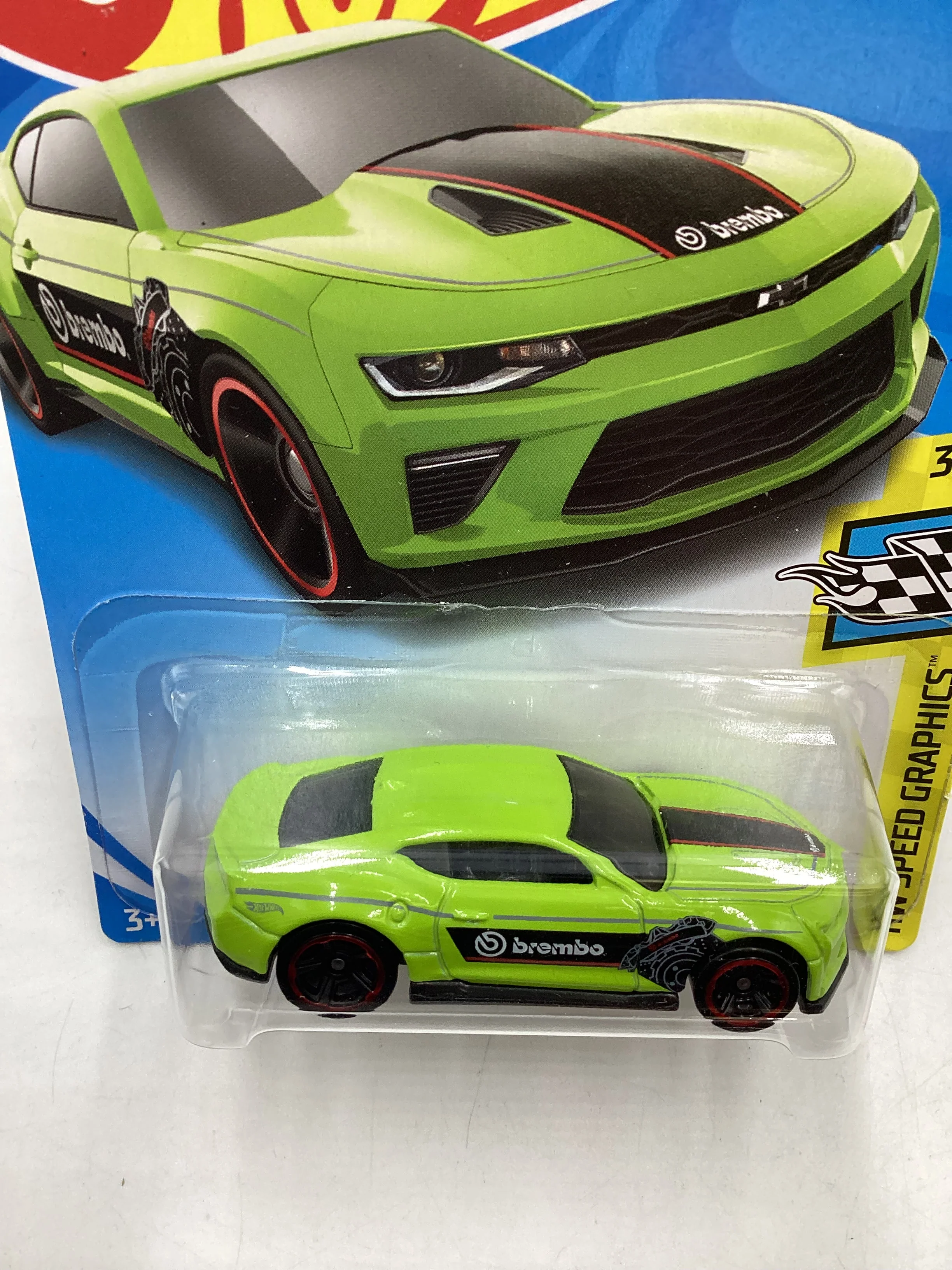 2019 Hot Wheels #26 Green 18 Camaro SS 7F - Image 6