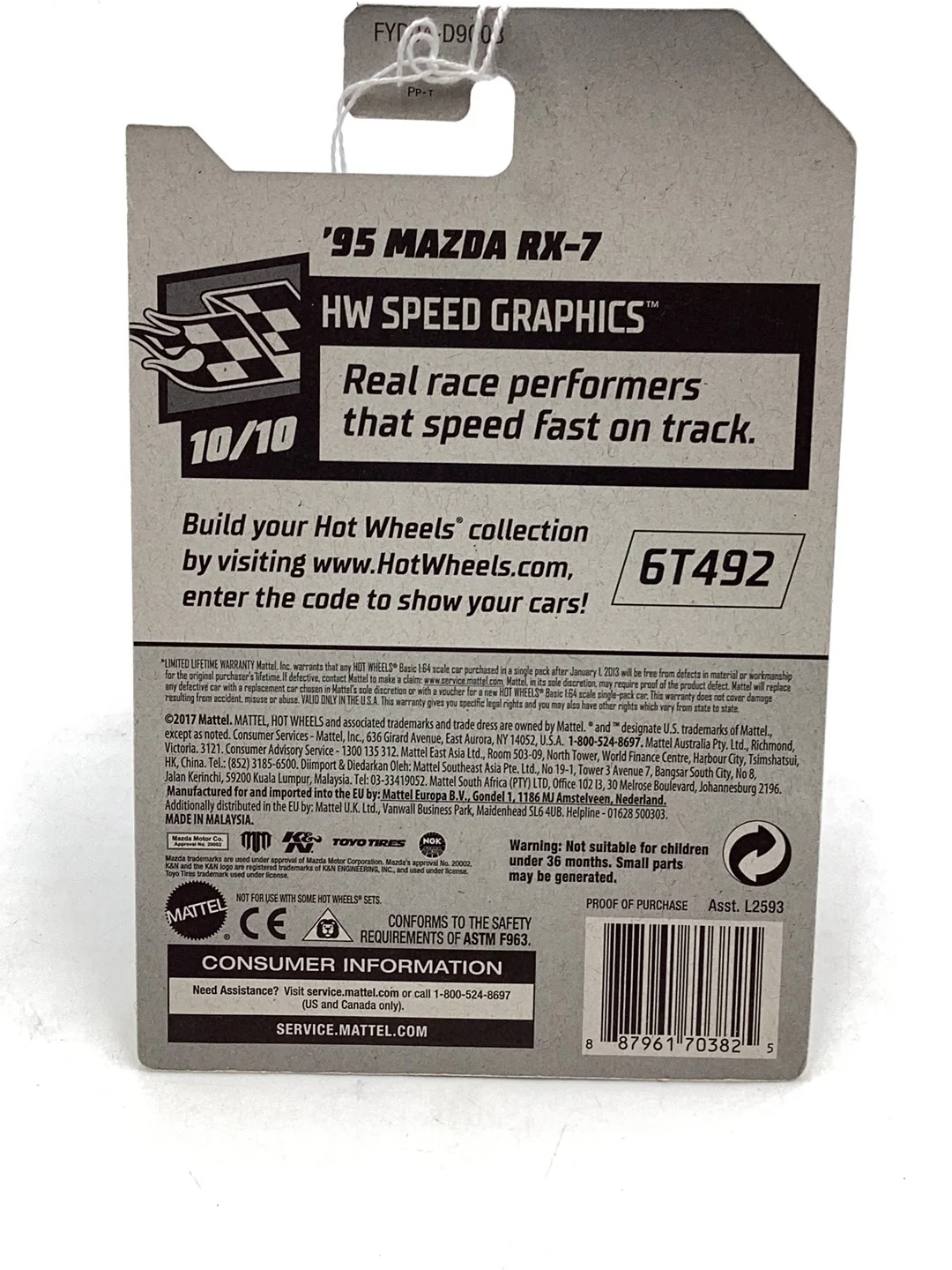 2019 Hot Wheels #27 95 Mazda RX-7 See Description 84B - Image 7