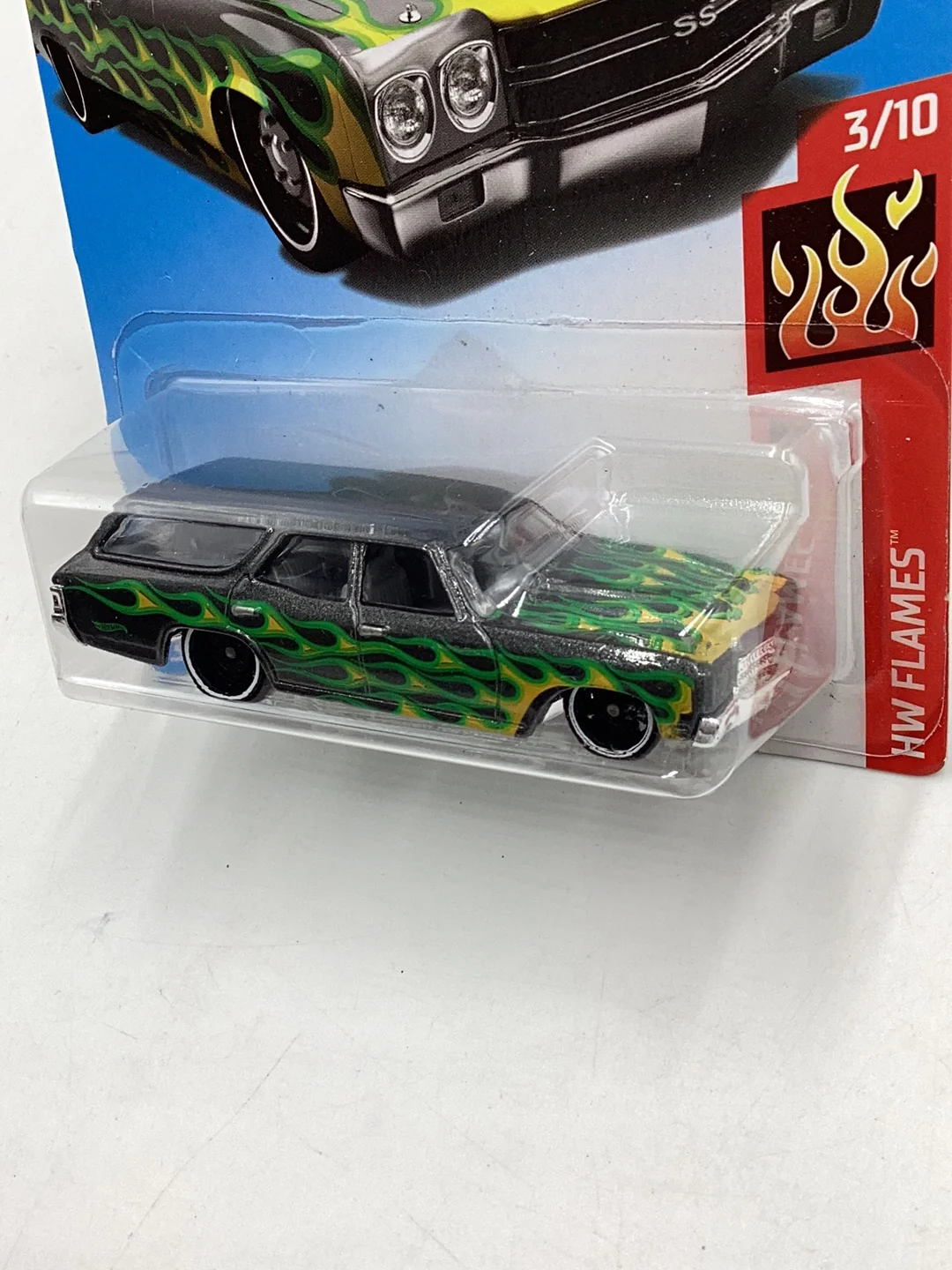 2019 Hot wheels #56 70 Chevelle SS Wagon 18F - Image 5
