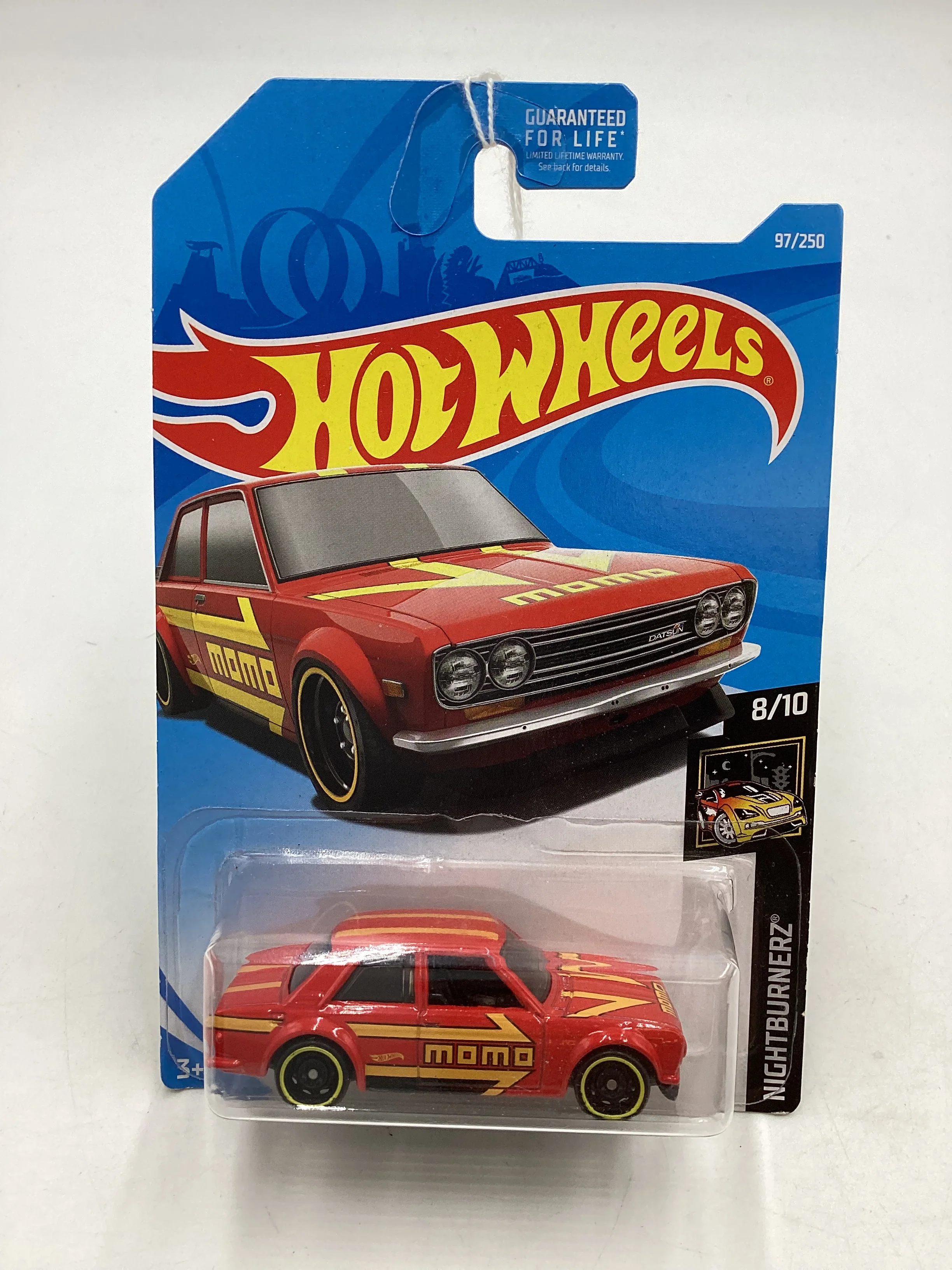 2019 Hot Wheels #97 71 Datsun 510 Momo Red 87H - Image 2
