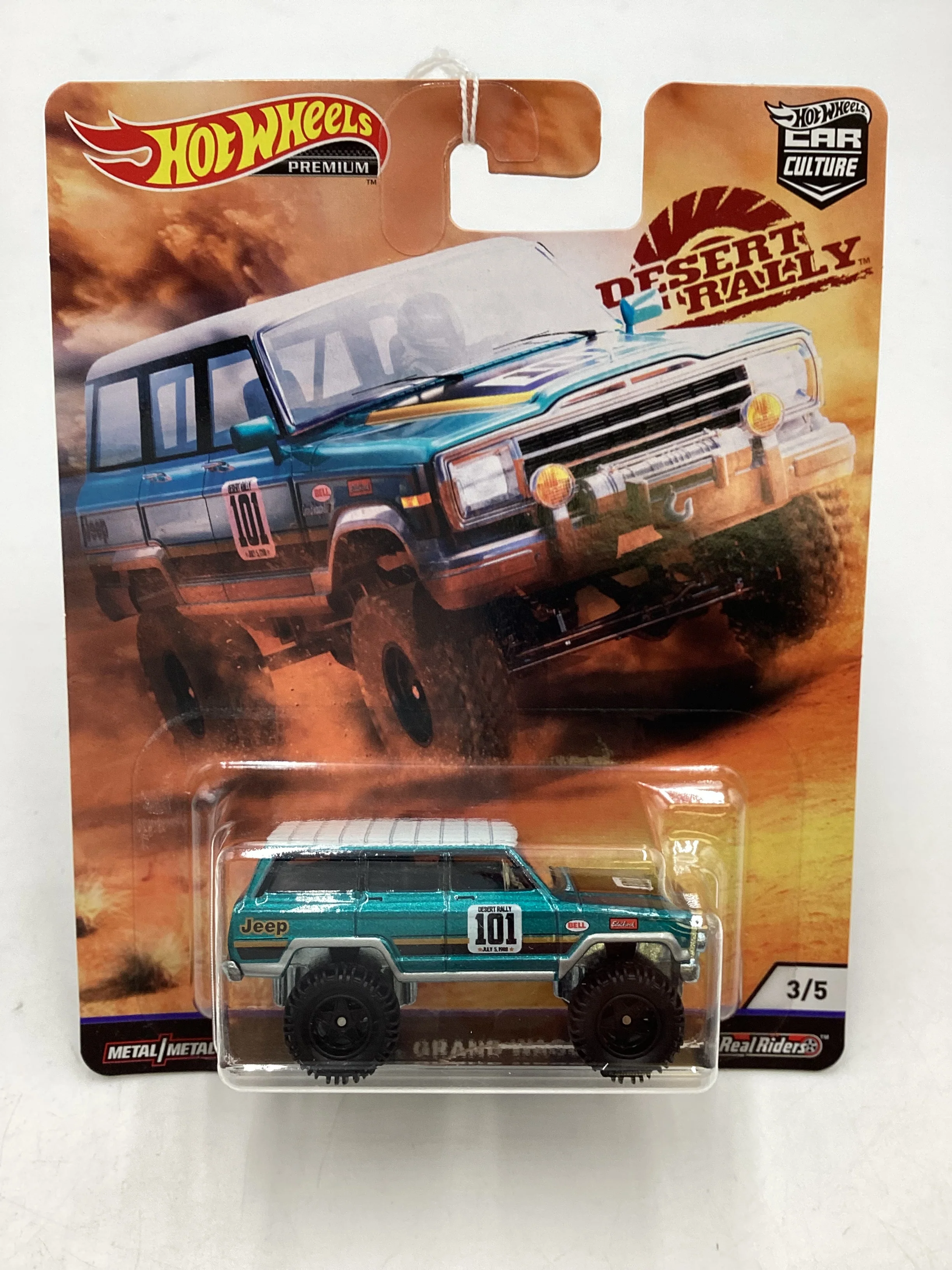 2019 Hot Wheels Desert Rally 3/5 88 Jeep Grand Wagoneer 254i - Image 2