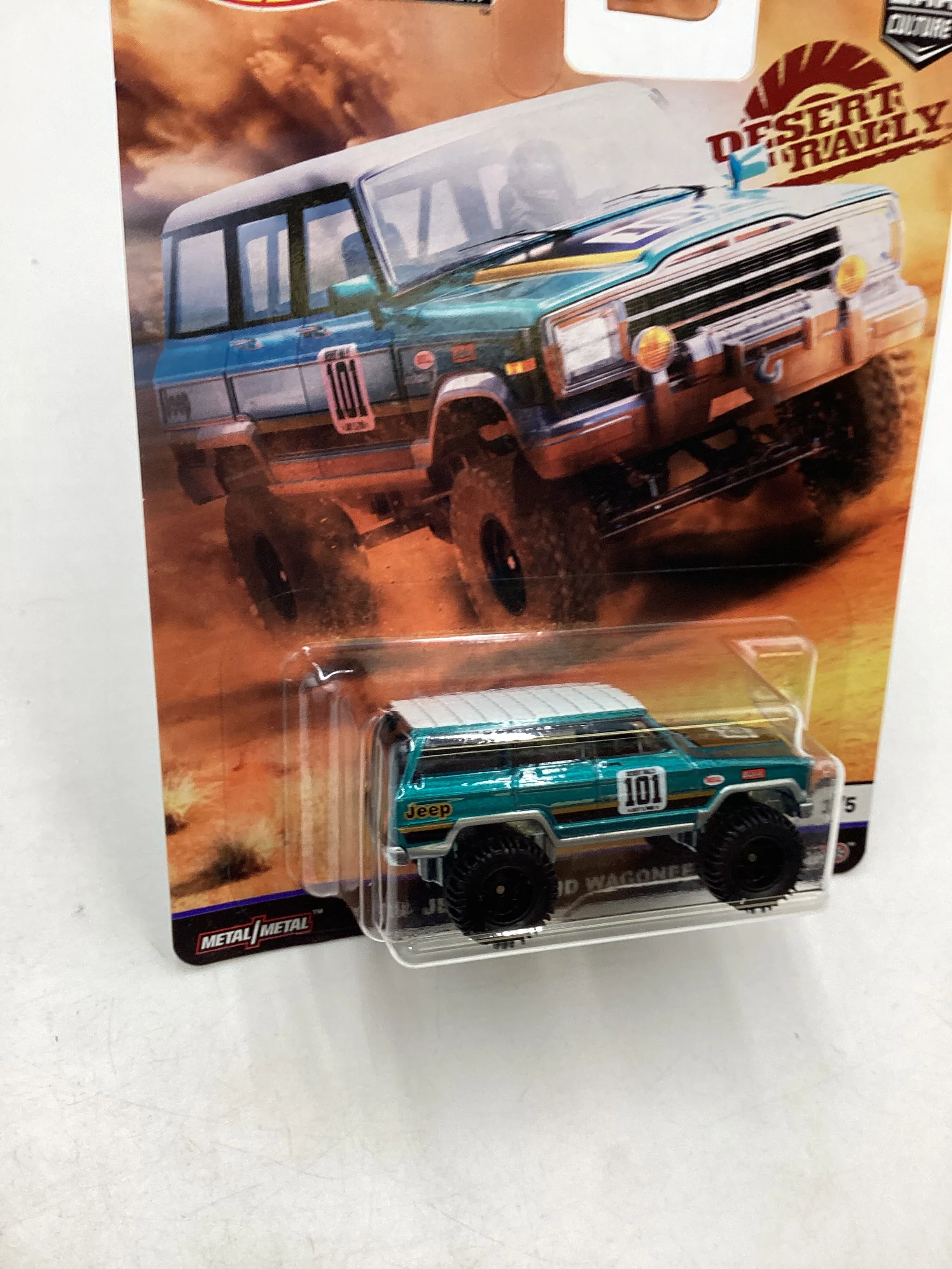 2019 Hot Wheels Desert Rally 3/5 88 Jeep Grand Wagoneer 254i - Image 5