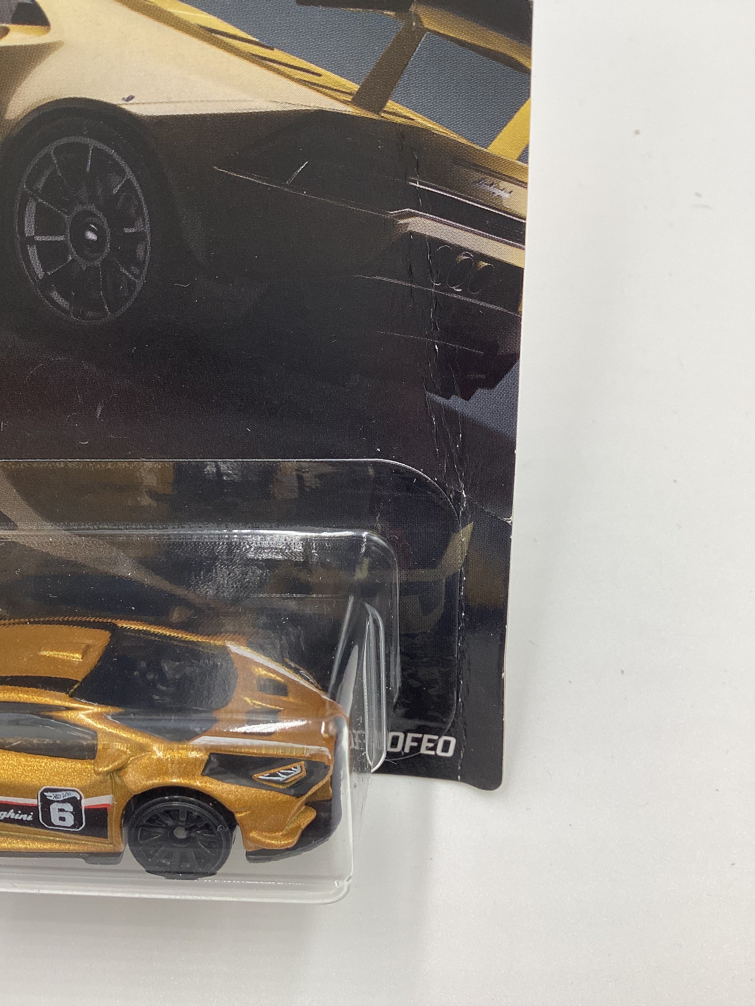 2019 Hot Wheels Exotics Series #6 Lamborghini Huracan LP 620-2 Super Trofeo *Bad Card* 156H - Image 3