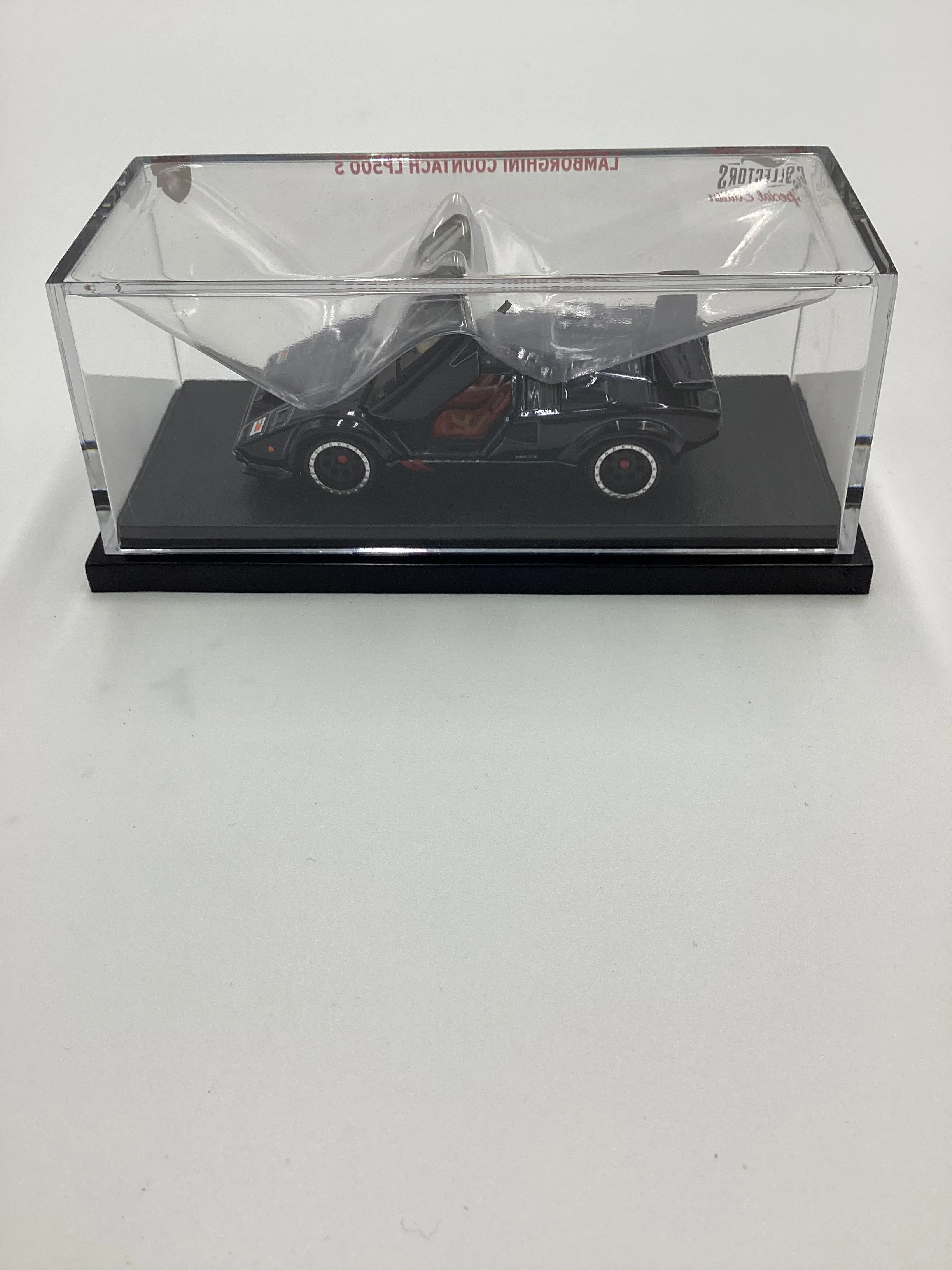 2020 Hot Wheels RLC # 03164/12000 82 Lamborghini Countach LP500 S Black - Image 4