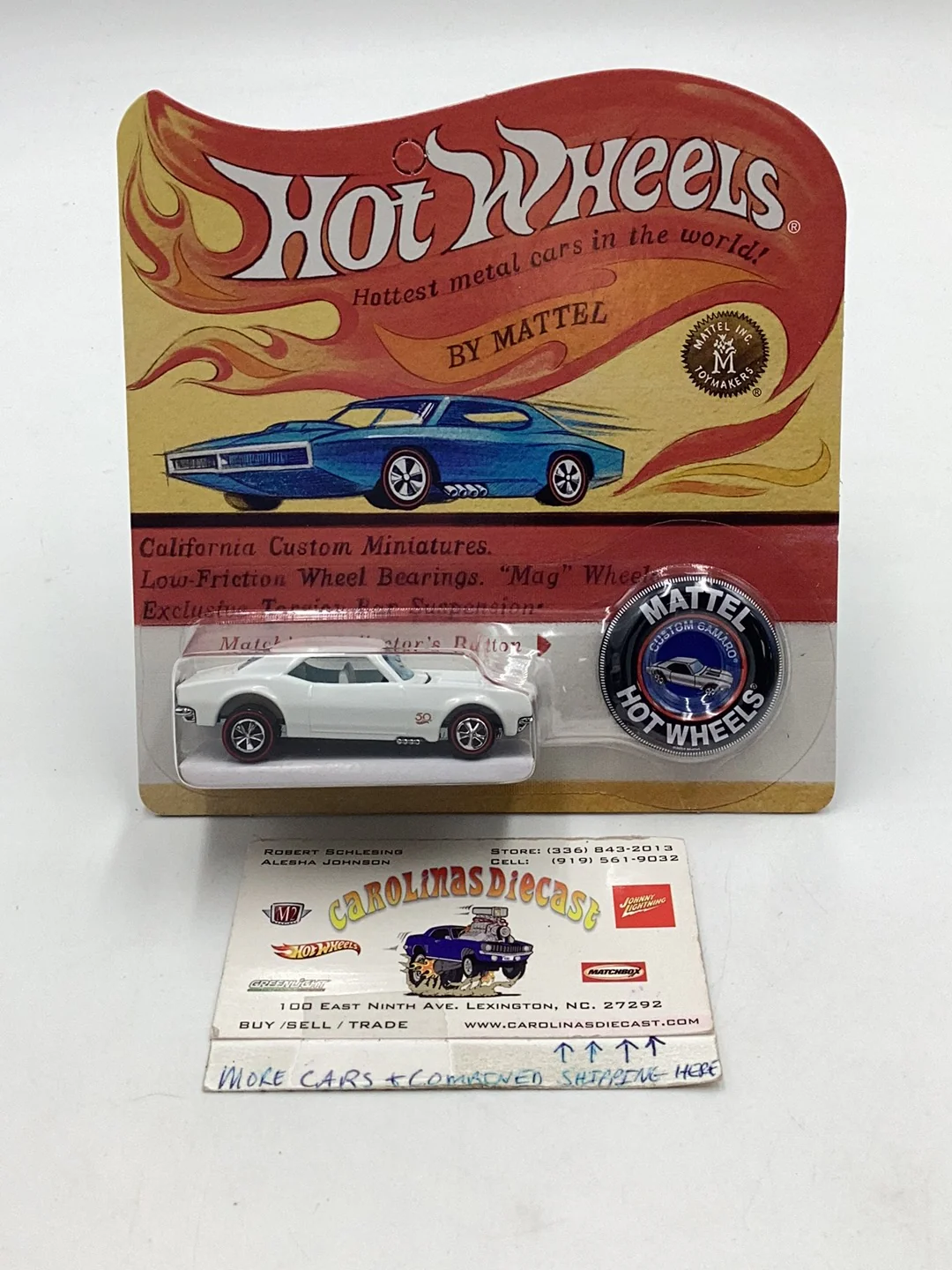 2019 Hot Wheels RLC Custom Camaro White EP 10397/12000
