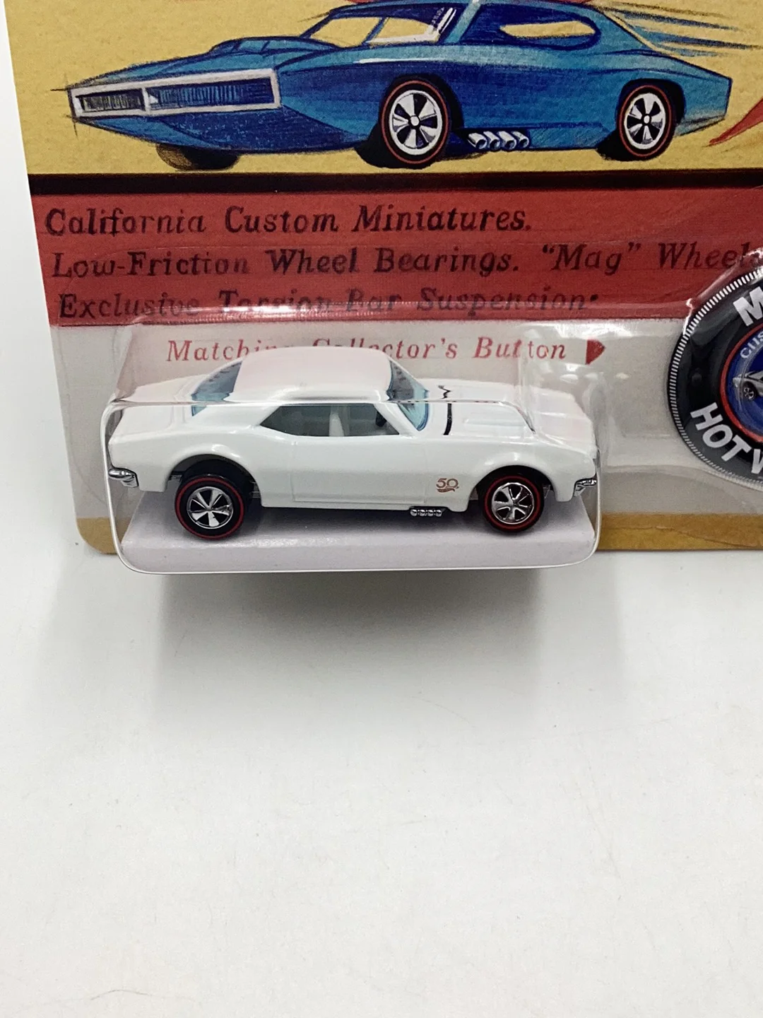2019 Hot Wheels RLC Custom Camaro White EP 10397/12000 - Image 2