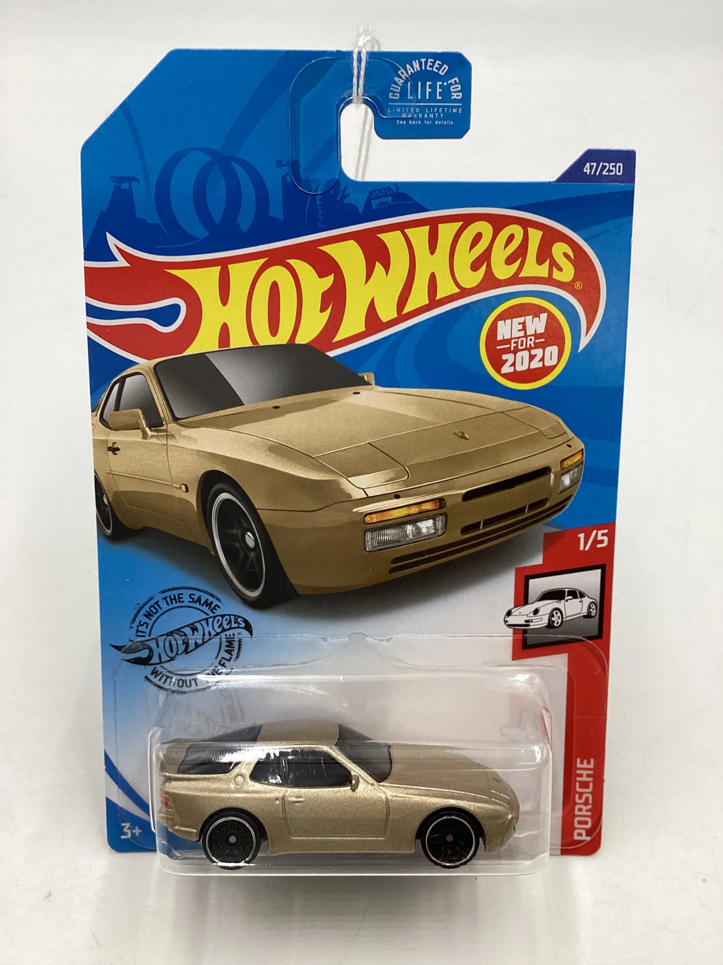 2020 Hot Wheels #047 89 Porsche 944 Turbo Gold 99A - Image 2
