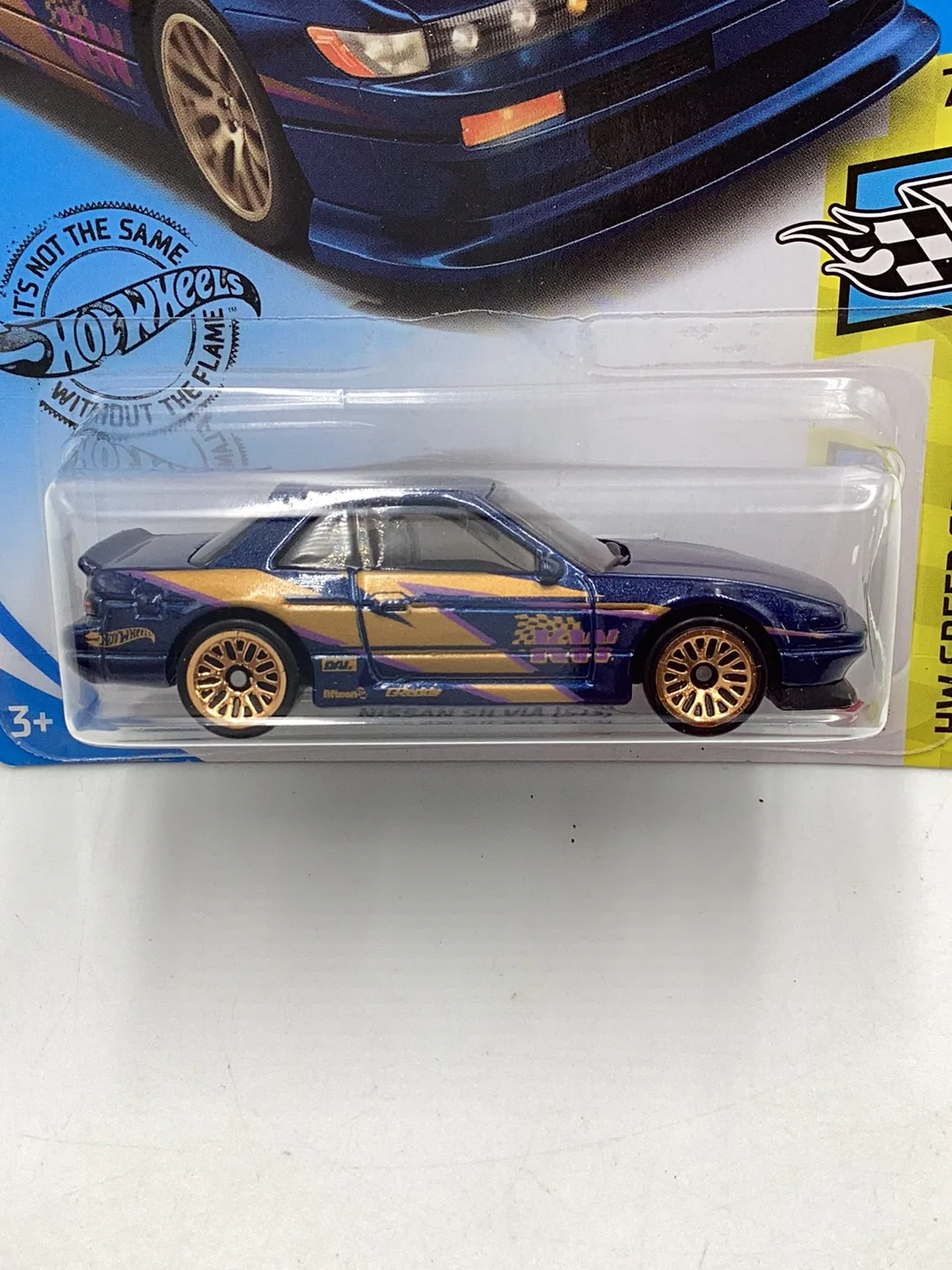 2020 hot wheels #111 Nissan Silvia (S13) Blue 82H - Image 2