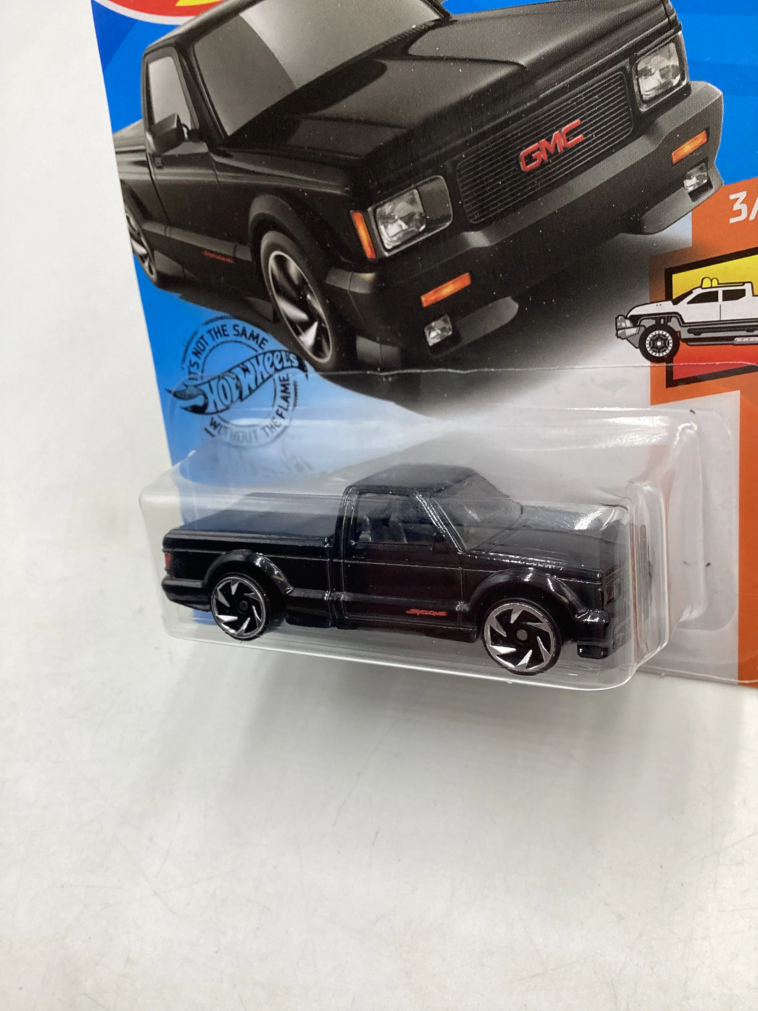 2020 Hot Wheels #150 91 GMC Syclone Black Intl Card 43B - Image 4