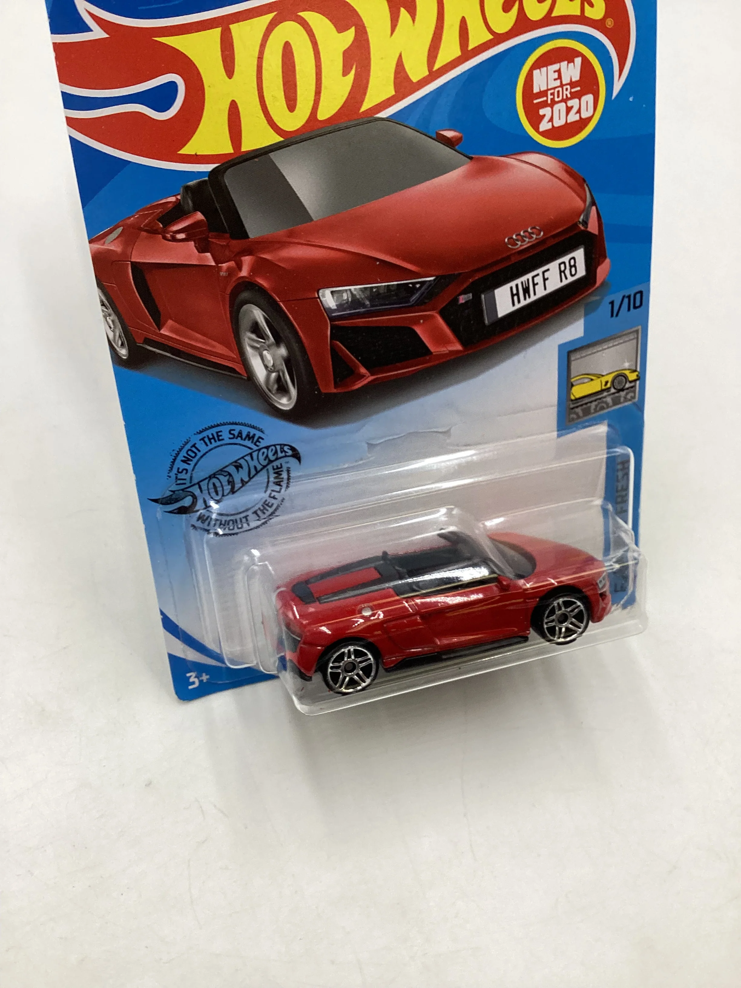2020 Hot Wheels #175 2019 Audi R8 Spyder Red 106E - Image 4