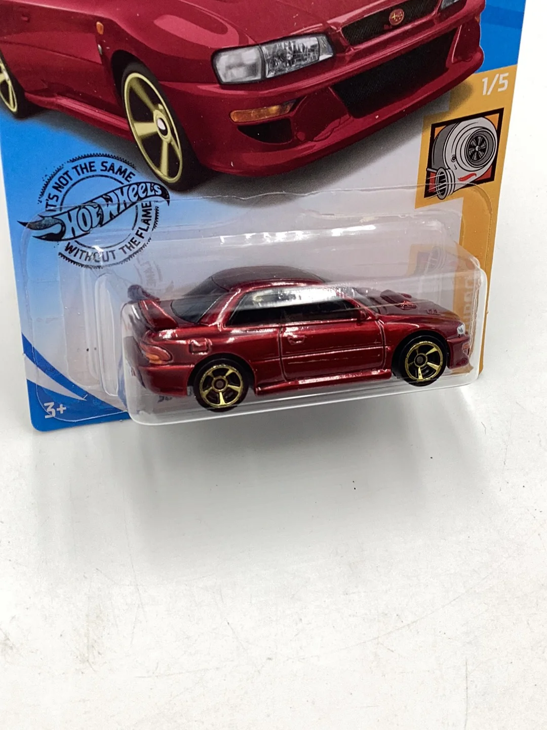 2020 hot wheels #23 98 Subaru Impreza 22B STI – version red 89B - Image 3