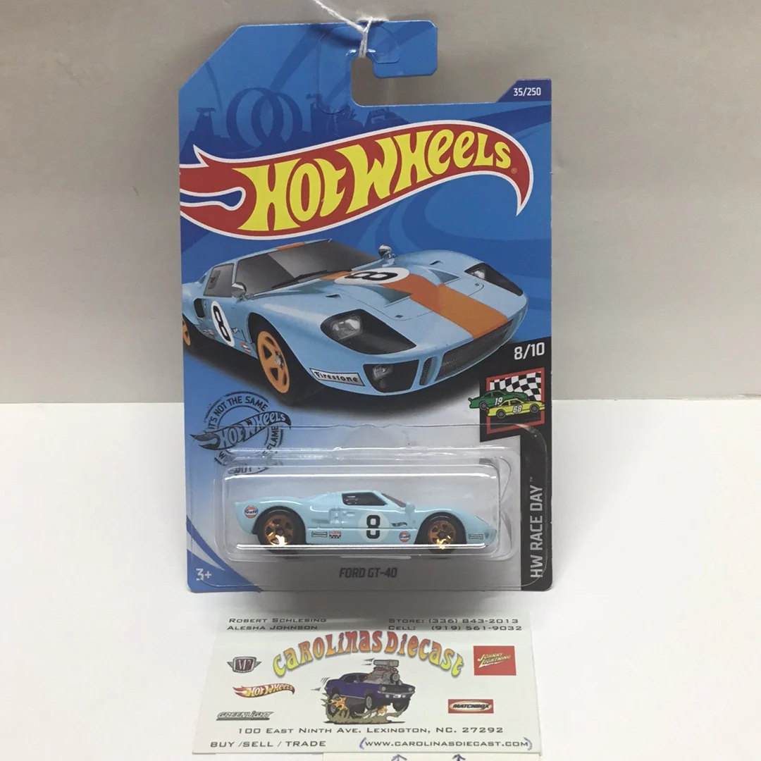 2020 hot wheels #35 2020 Ford GT-40 Gulf blue OO4