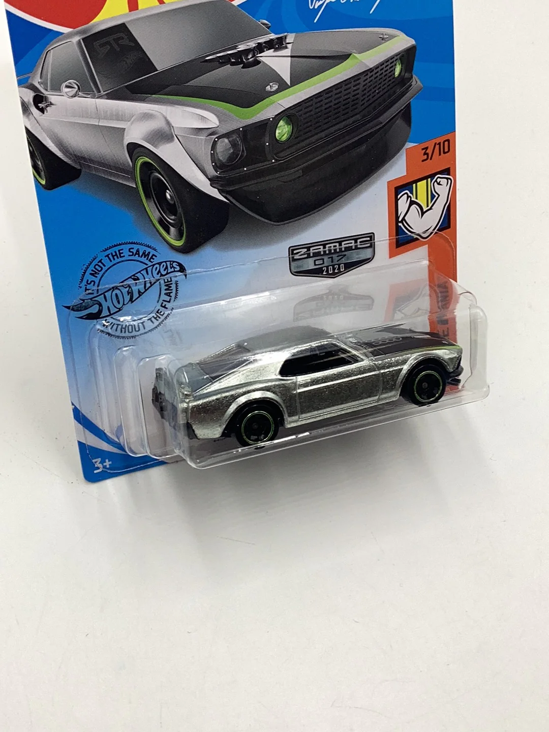 2020 Hot Wheels #210 ‘69 Ford Mustang Boss 302 Walmart Exclusive Zamac #17 146F - Image 4