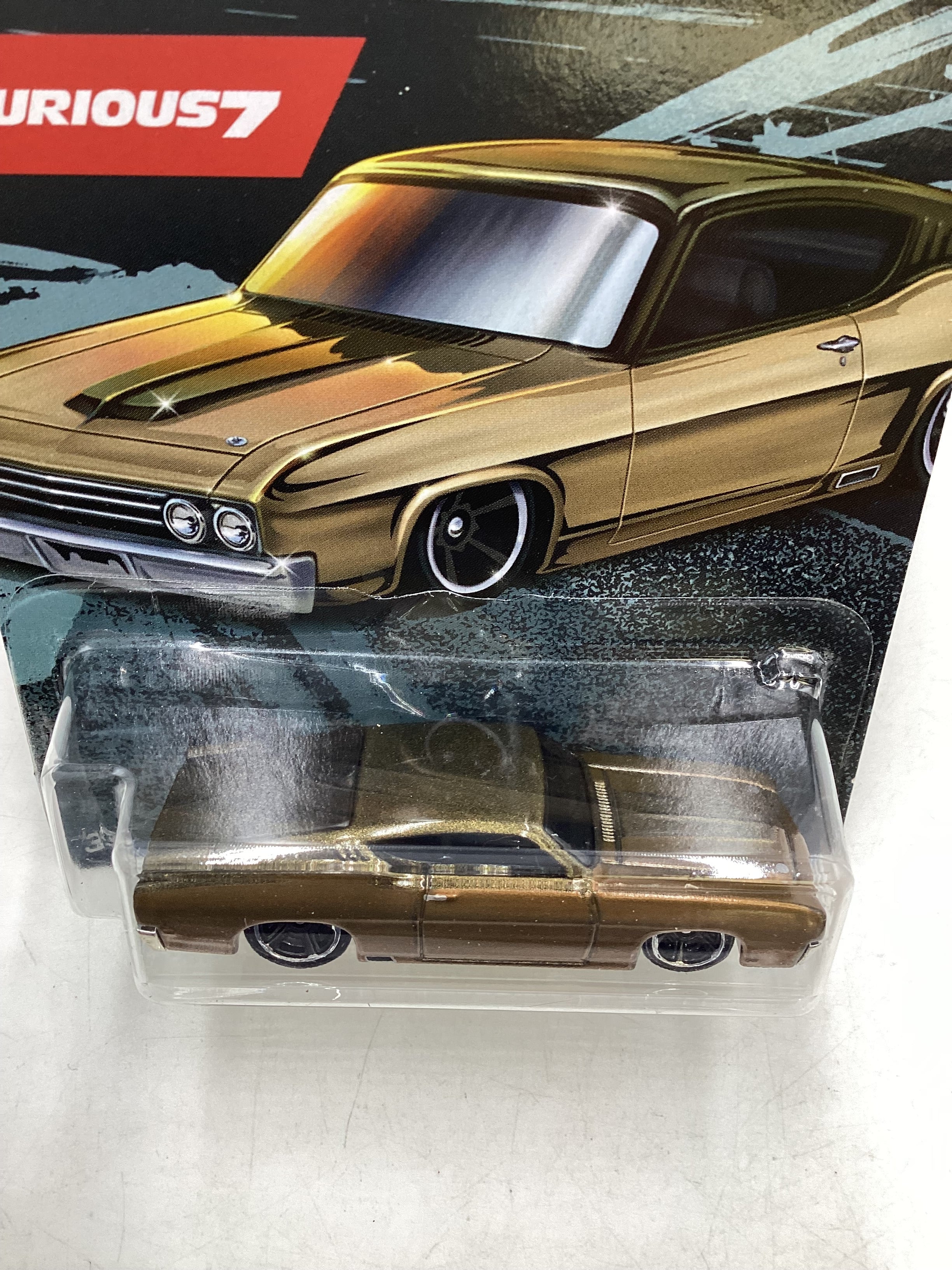 2020 Hot Wheels Fast and Furious 7 5/5 69 Ford Torino Talladega Bronze 71A - Image 6