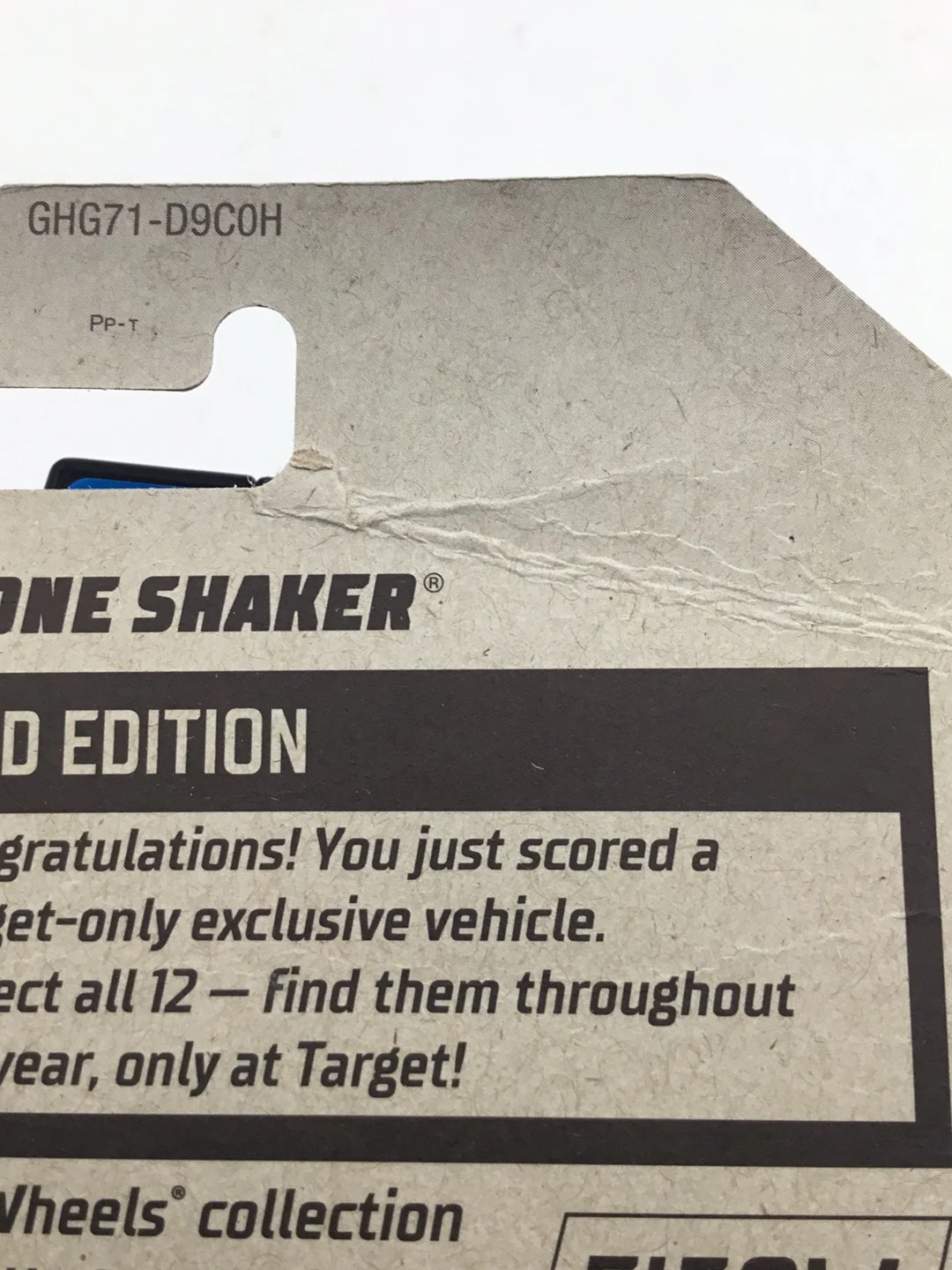 2020 hot wheels red edition #135 Bone Shaker target red (Bad Card) Z9 - Image 11