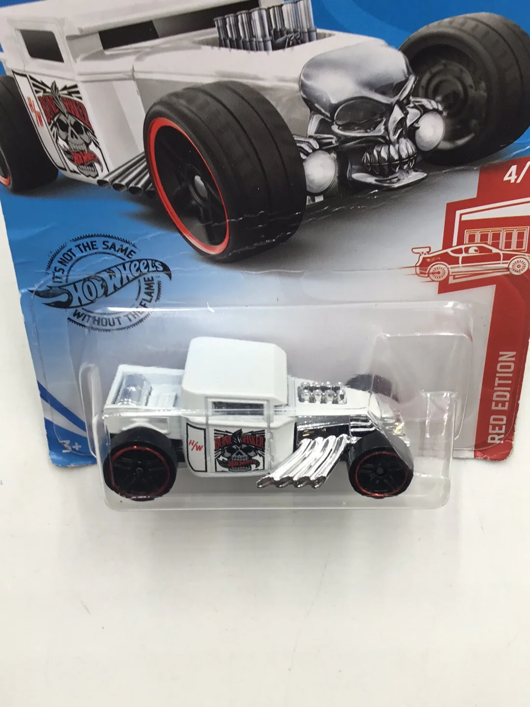 2020 hot wheels red edition #135 Bone Shaker target red (Bad Card) Z9 - Image 5
