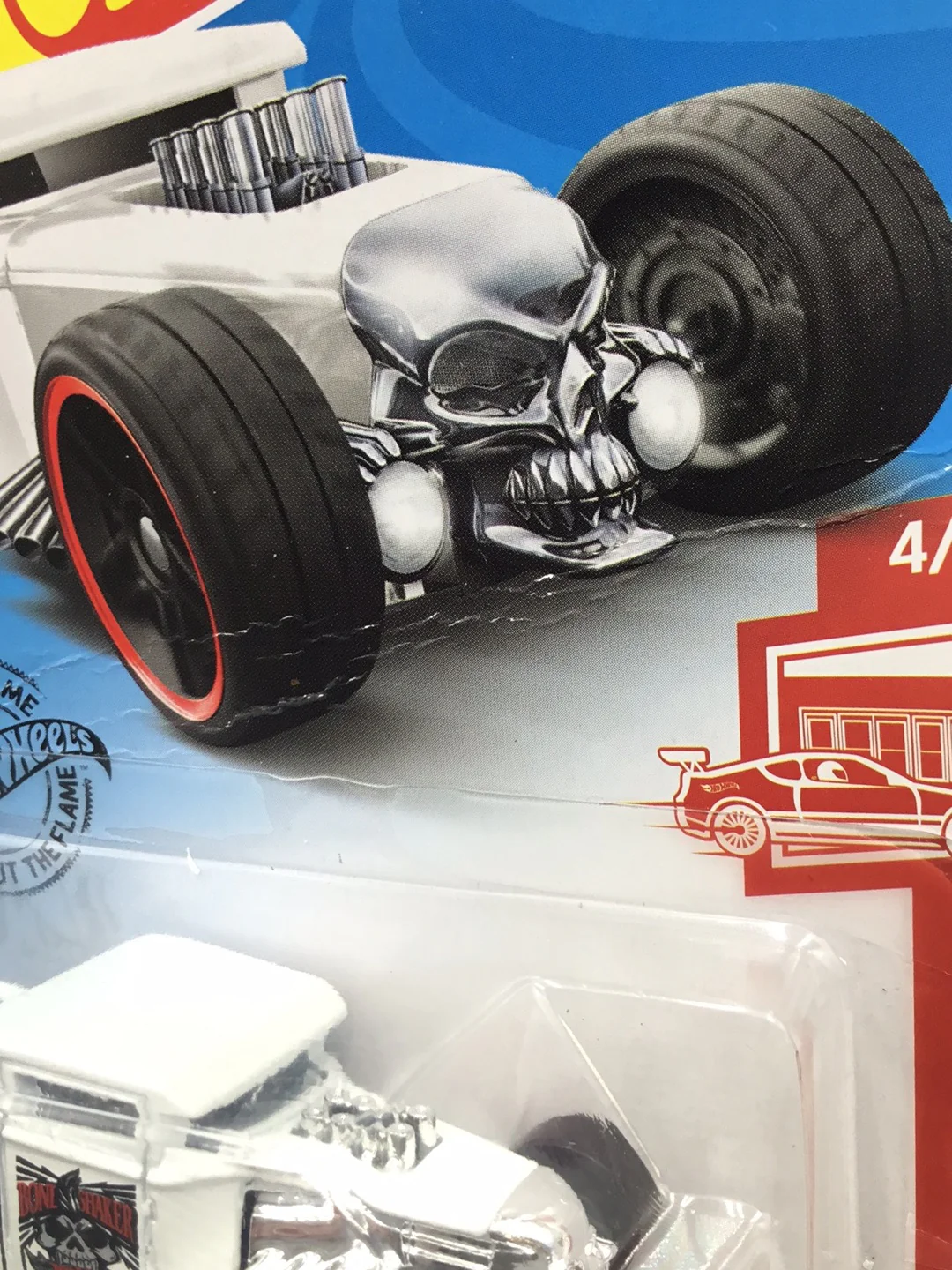 2020 hot wheels red edition #135 Bone Shaker target red (Bad Card) Z9 - Image 9