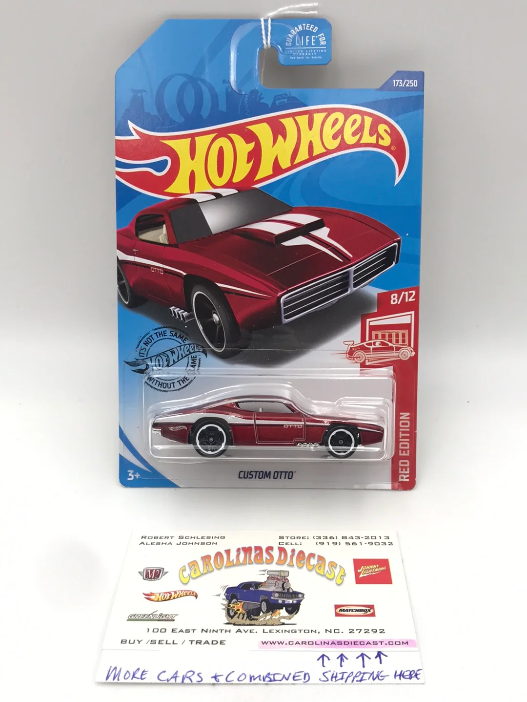 2020 hot wheels red edition #173 Custom Otto target red read description 151C