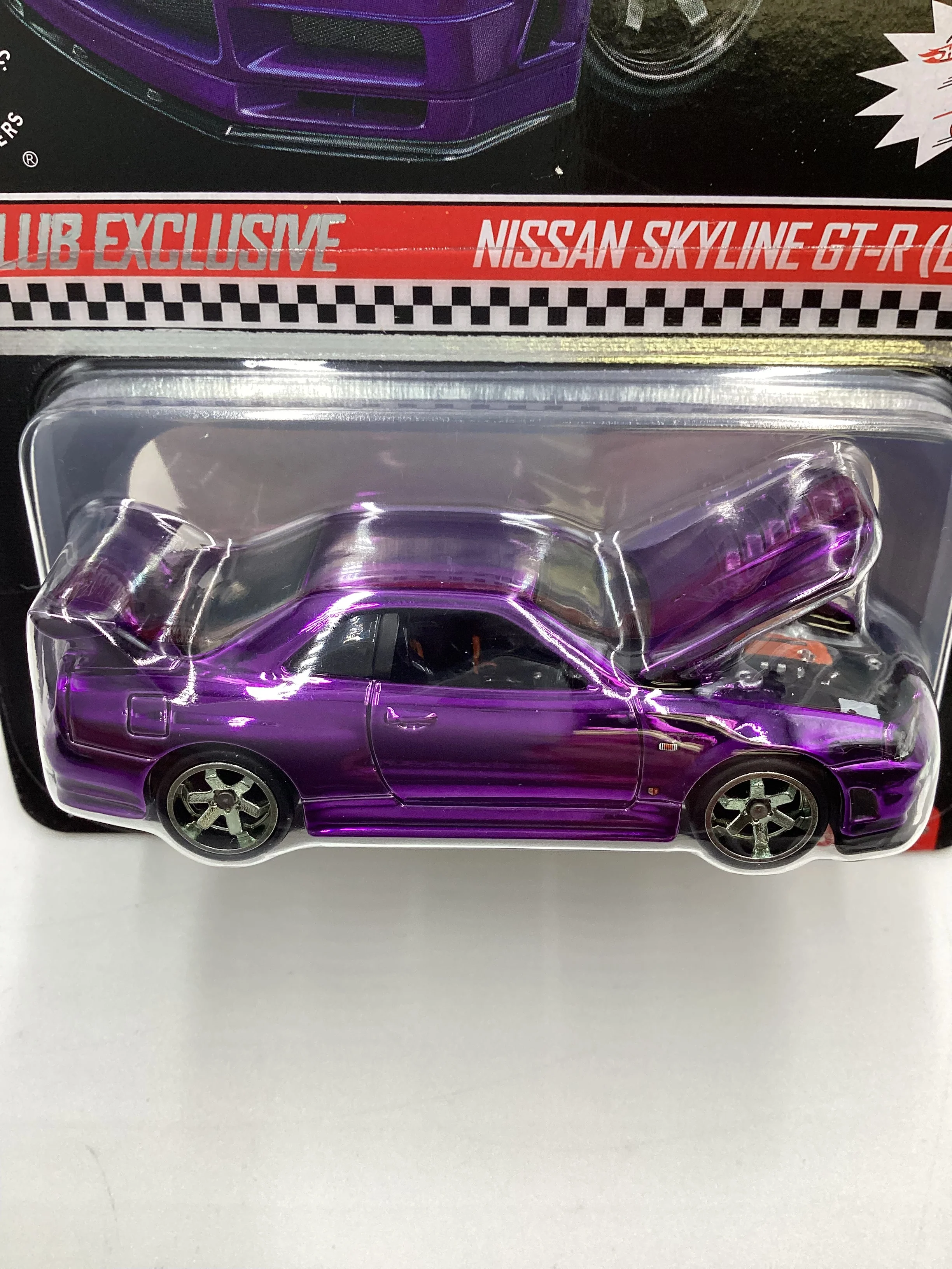 2020 Hot Wheels RLC Club Exclusive Nissan Skyline GT-R BNR34 Purple + Patch & Button W/Protector VHTF - Image 11